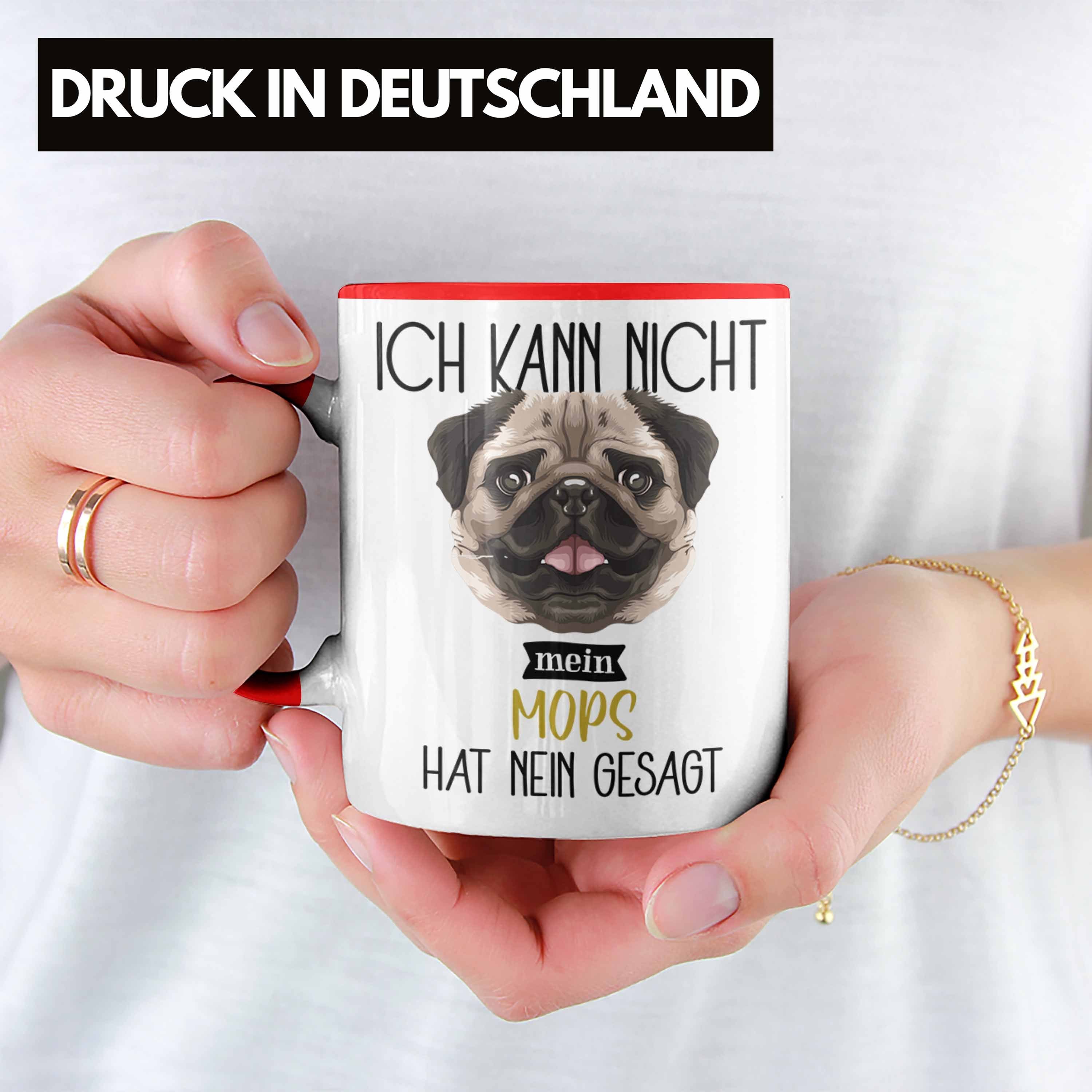 Ich Tasse Tasse Kann Lustiger Nic Mops Geschenk Geschenkidee Trendation Spruch Besitzer Rot