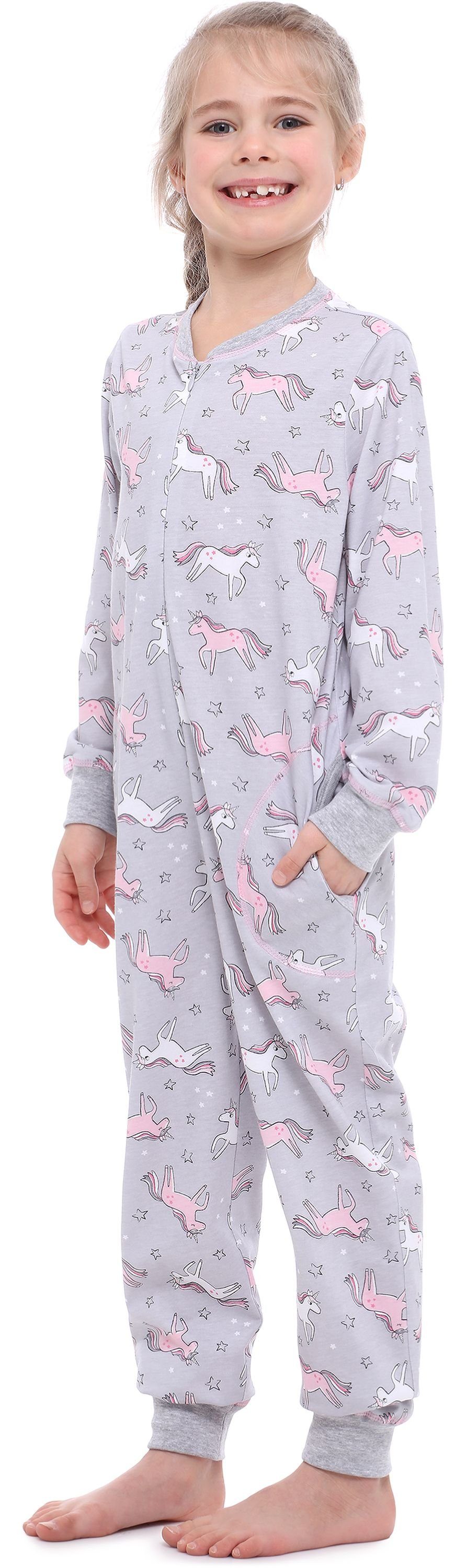 Style Melange Jumpsuit Einhorn Merry Schlafanzug MS10-186 Schlafanzug Mädchen