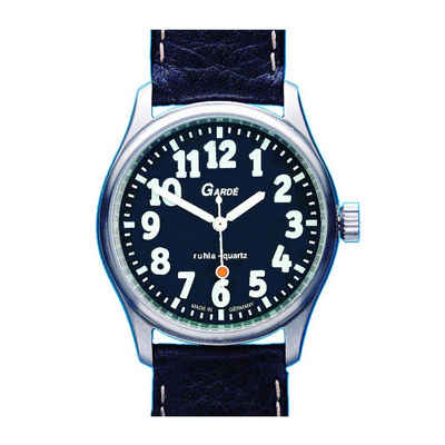 UMR Ruhla Quarzuhr Uhren Manufaktur Ruhla - Spezialuhr - extra große Ziffern - kontrastreich - für Menschen mit Sehschwäche