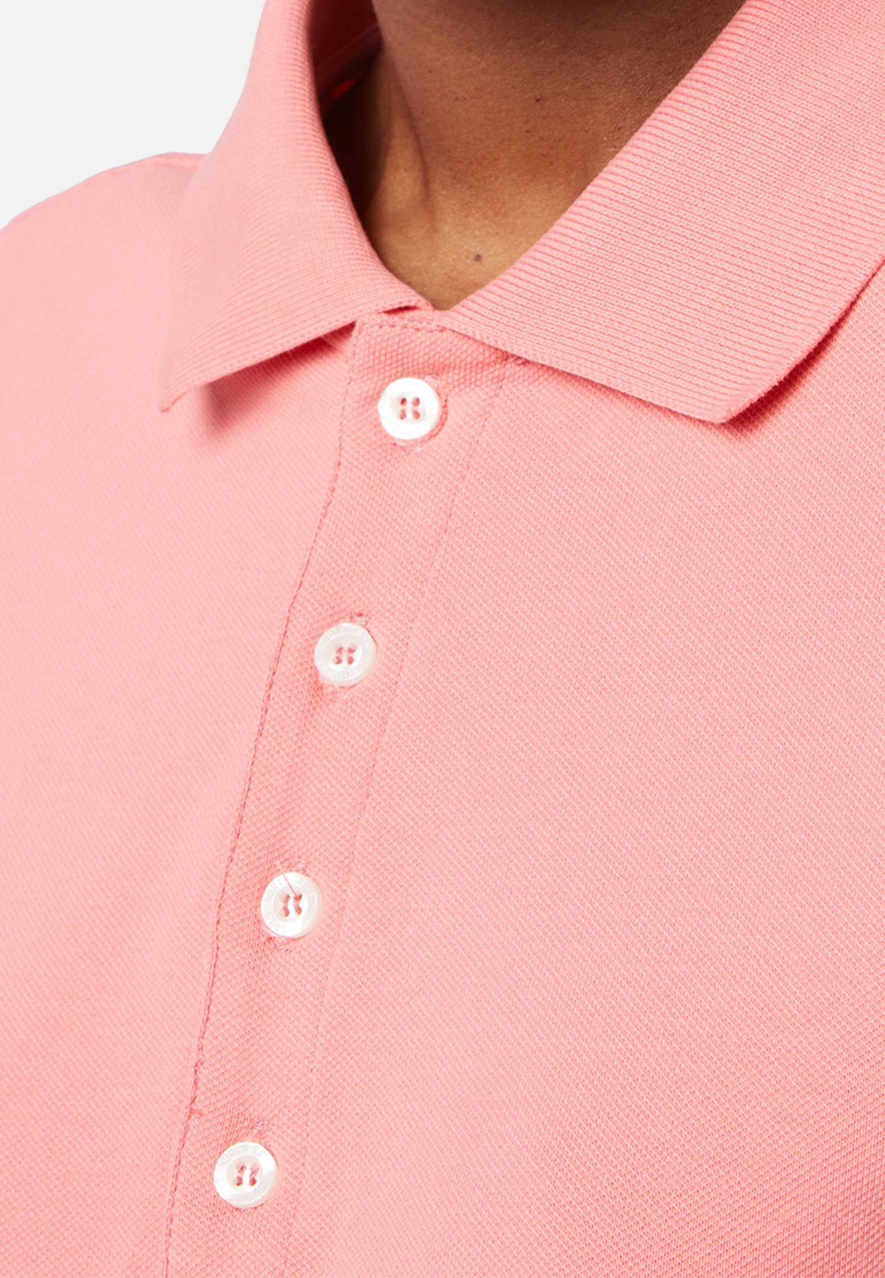 Design Sails langer Knopfleiste Poloshirt PINK Poloshirt mit North mit klassischem