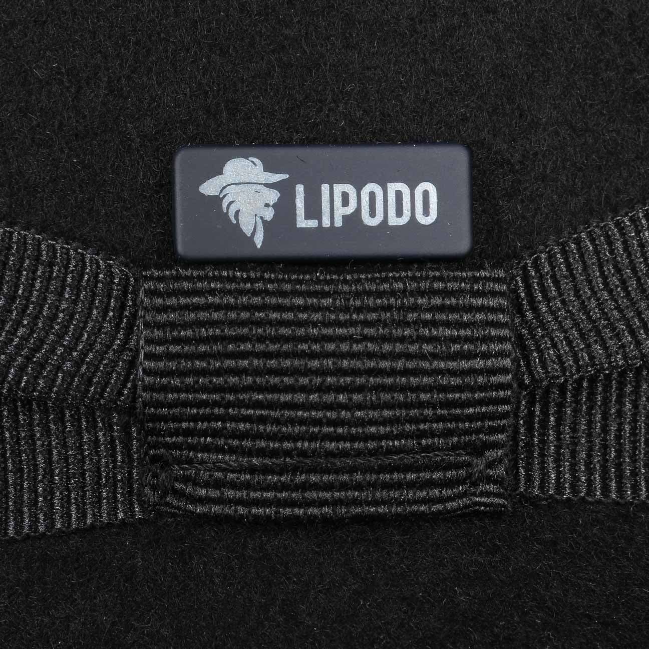 mit Lipodo Ripsband, in Kinderhut Trilby Made (1-St) schwarz-schwarz Italy