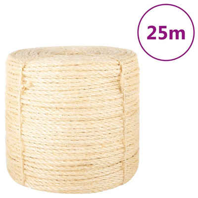 vidaXL Seil 100% Sisal 6 mm 25 m Seil (1-tlg)