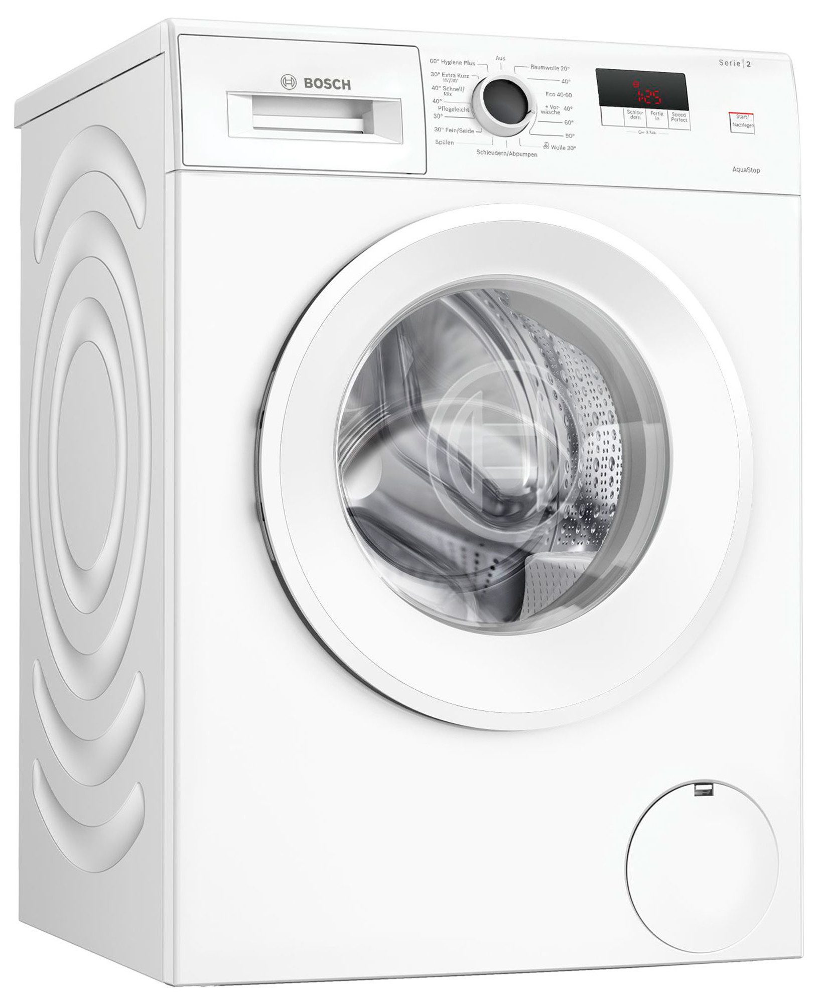 BOSCH Waschmaschine Serie 2 WGE02471, 7 kg, 1400 U/min, AquaStop, Nachlegefunktion, Active Water Plus