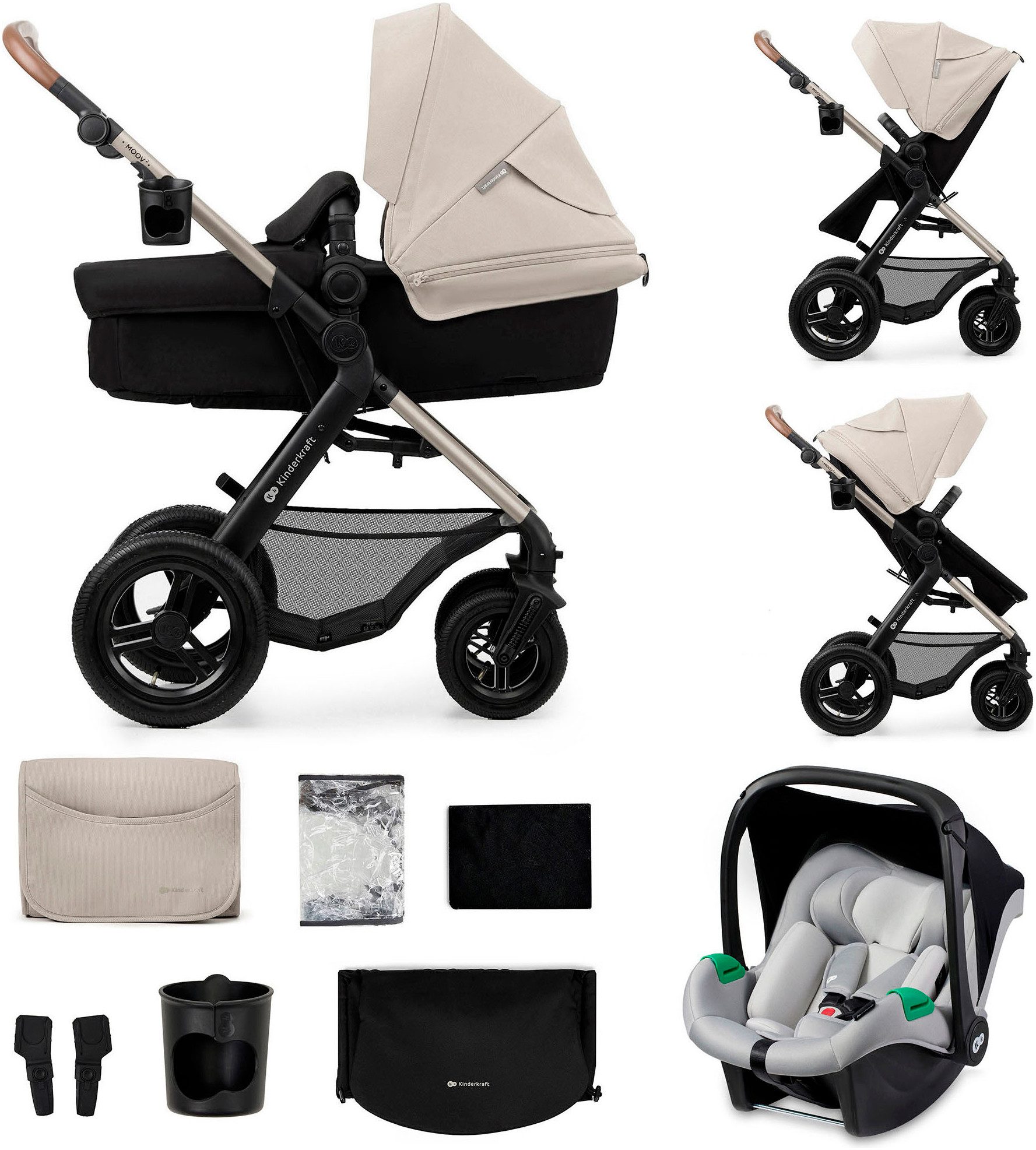 Kombi-Kinderwagen MOOV 2 Air 3IN1