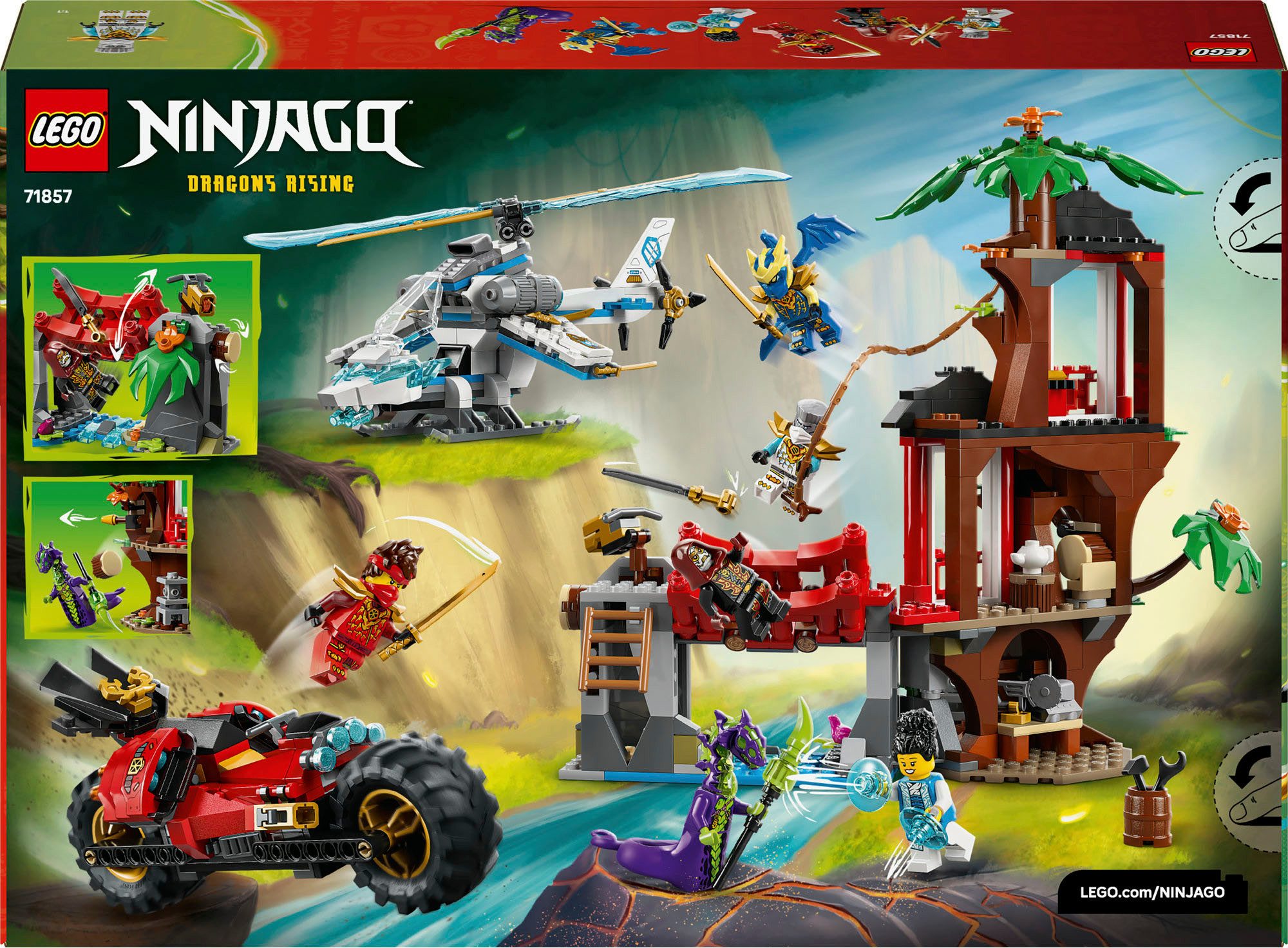 LEGO® Showdown am Baumhaus mit dem Ninja-Bike (71857), LEGO Ninjago Konstru günstig online kaufen