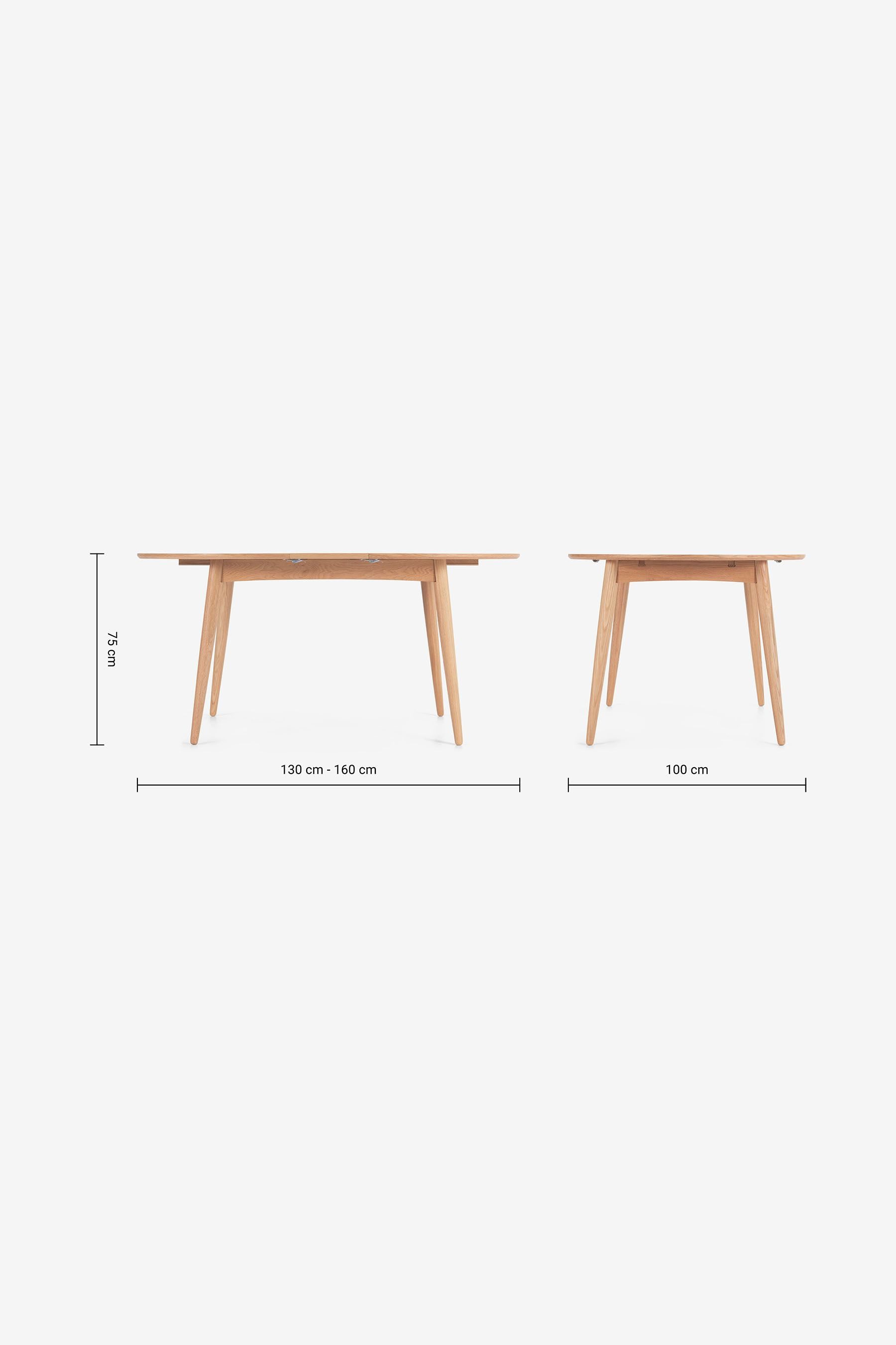 MADE Esstisch MADE.COM Deauville Ovaler Auszieh-Esstisch 4-6 P. (1-St)