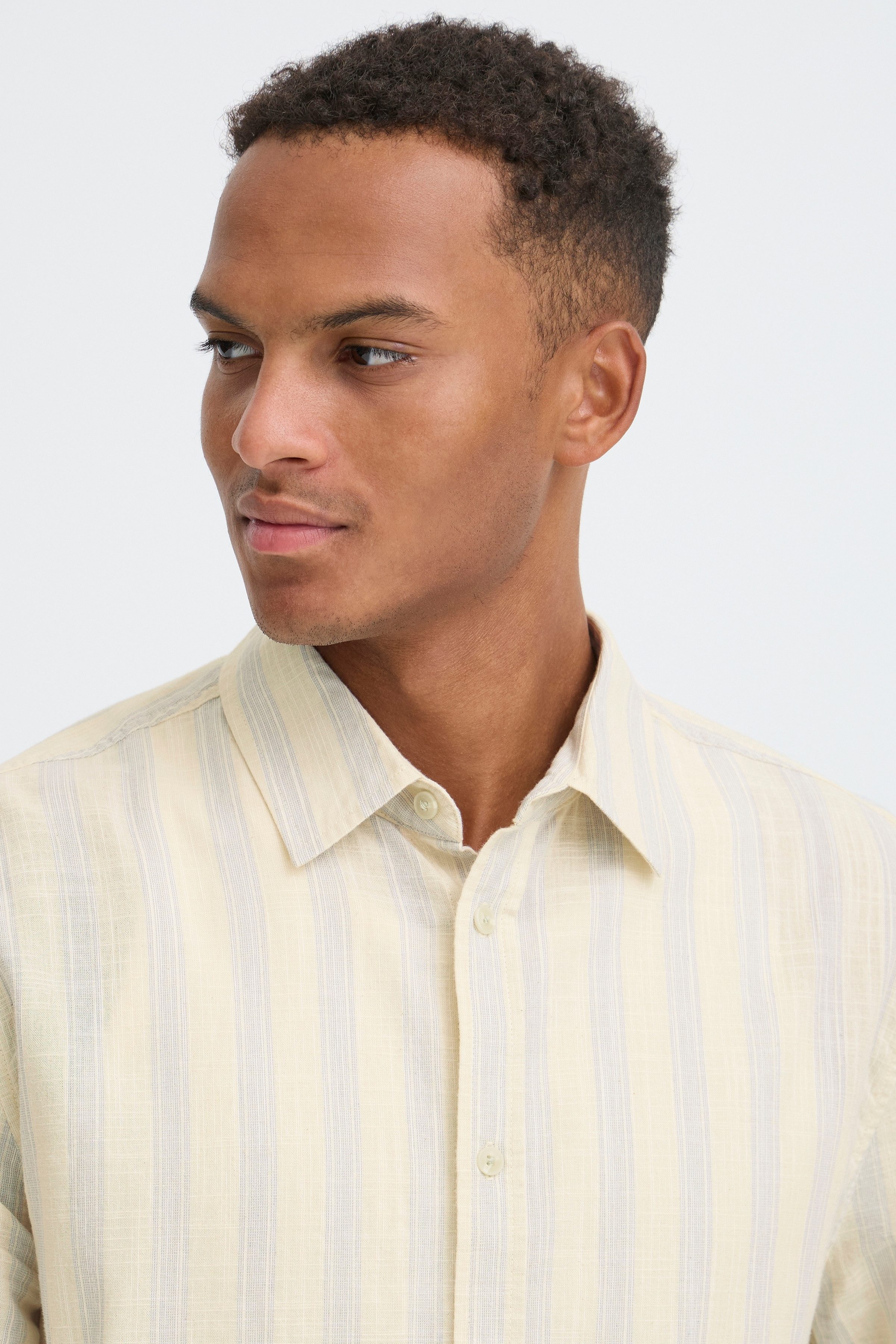 Blend Langarmhemd BHDARIS SLUB STRIPE