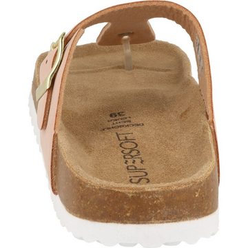 SUPERSOFT Damen Schuhe 274-989 Komfort Pantolette Lederfußbett Zehentrenner verstellbar, gepolstert