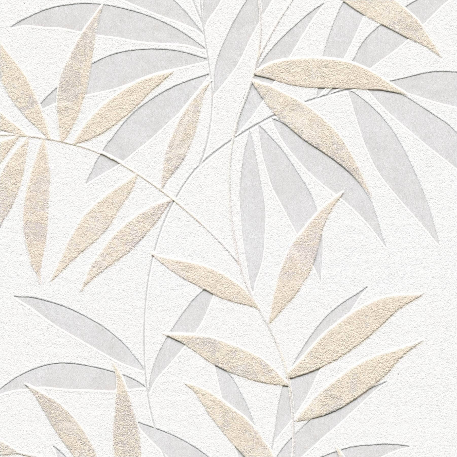 Erismann Vliestapete 10607-02 Blätter floral Beige Modern Balance Erismann