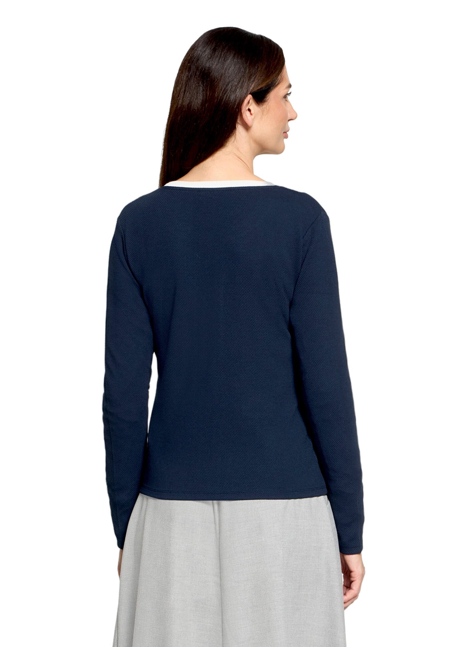 Betty Barclay Sweatjacke Damen mit Struktur Materialmix