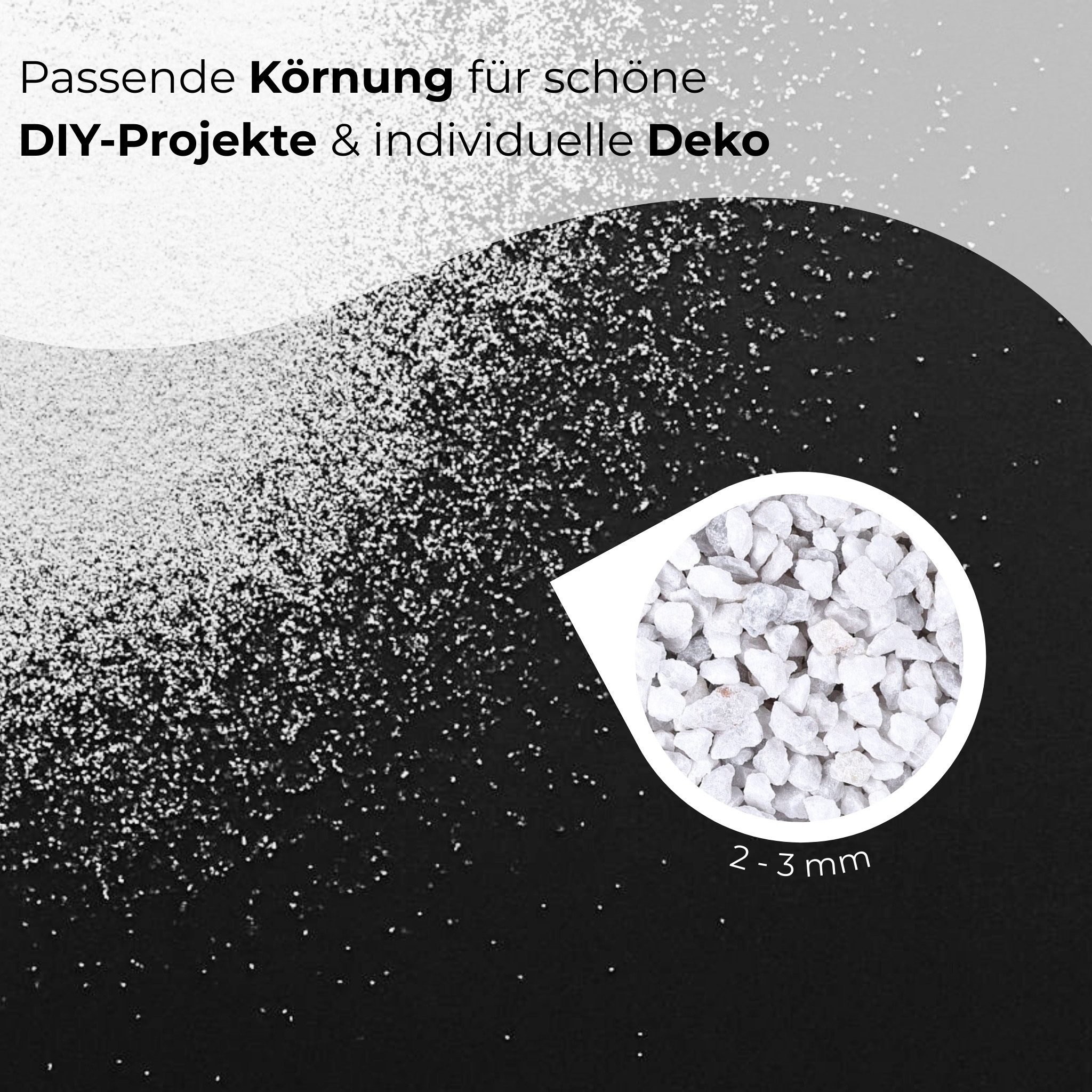 matches21 HOME & HOBBY Deko-Granulate Deko-Granulat 5 KG weiß Ø 2-3 mm Vase günstig online kaufen