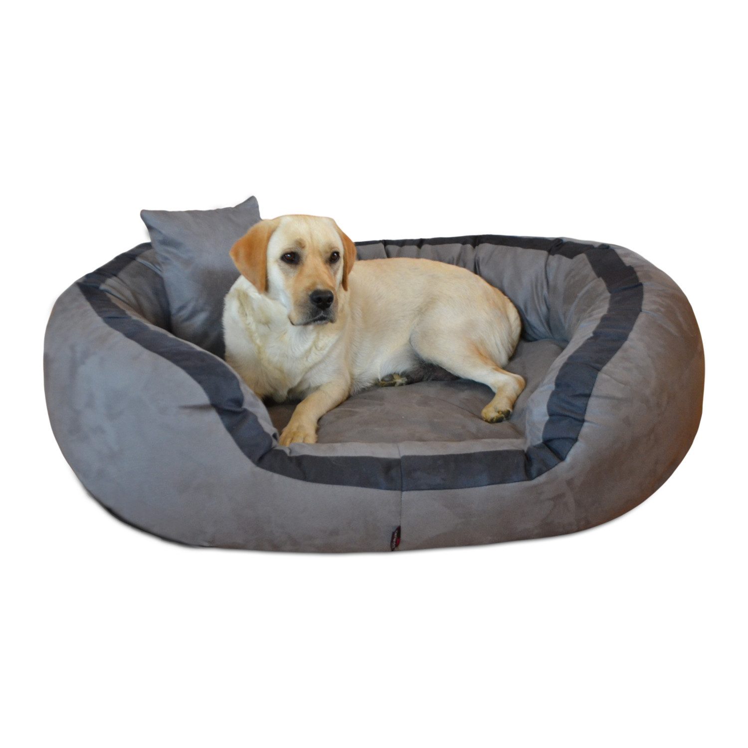 tierlando® Tierbett PEPPER Orthopädisches Hundebett Hundesofa Velours MEGA DICK & WEICH