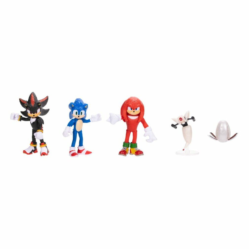 Jakks Pacific Spielfigur Sonic - The Hedgehog Movie 3 Minifiguren 6er-Pack Wave 1 6 cm