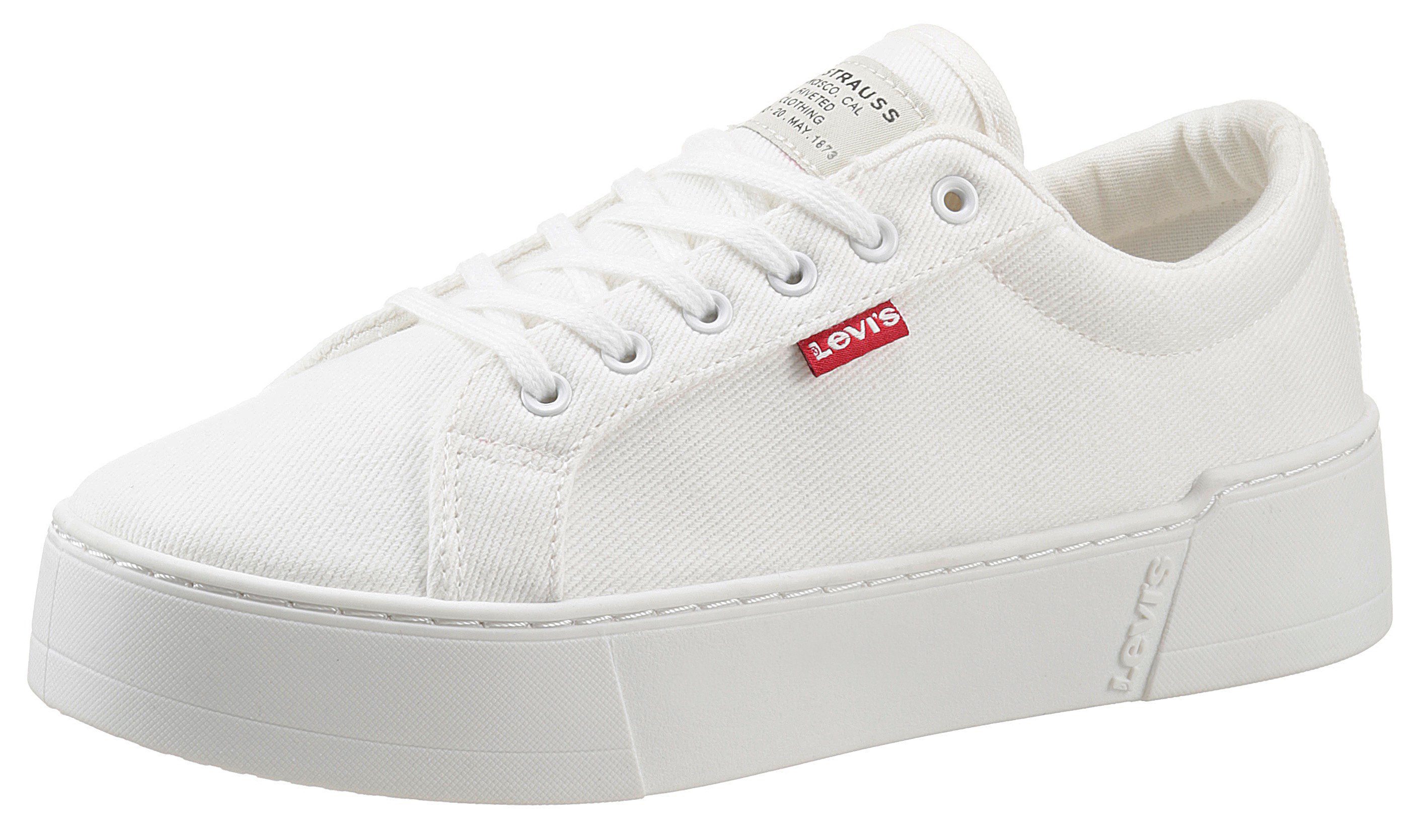 Levi's® TIJUANA 2.0 Plateausneaker weicher Schaftrandpolsterung, Freizeitschuh, Halbschuh, Schnürschuh