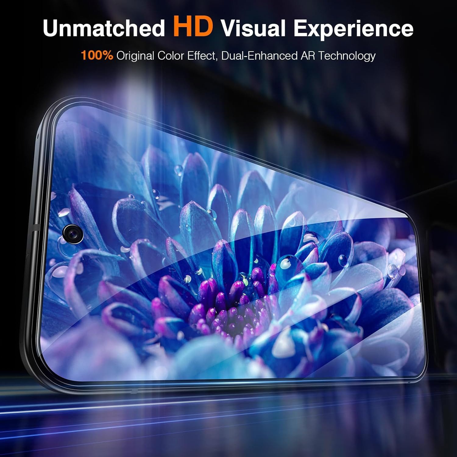 CLM-Tech Displayschutzglas für Samsung Galaxy A36 5G Panzerfolie kristallklar für Samsung Galaxy A36 5G, Panzerglas Folie - Anti-Fingerabdruck und kratzfest -,  – Bild 3 von 5