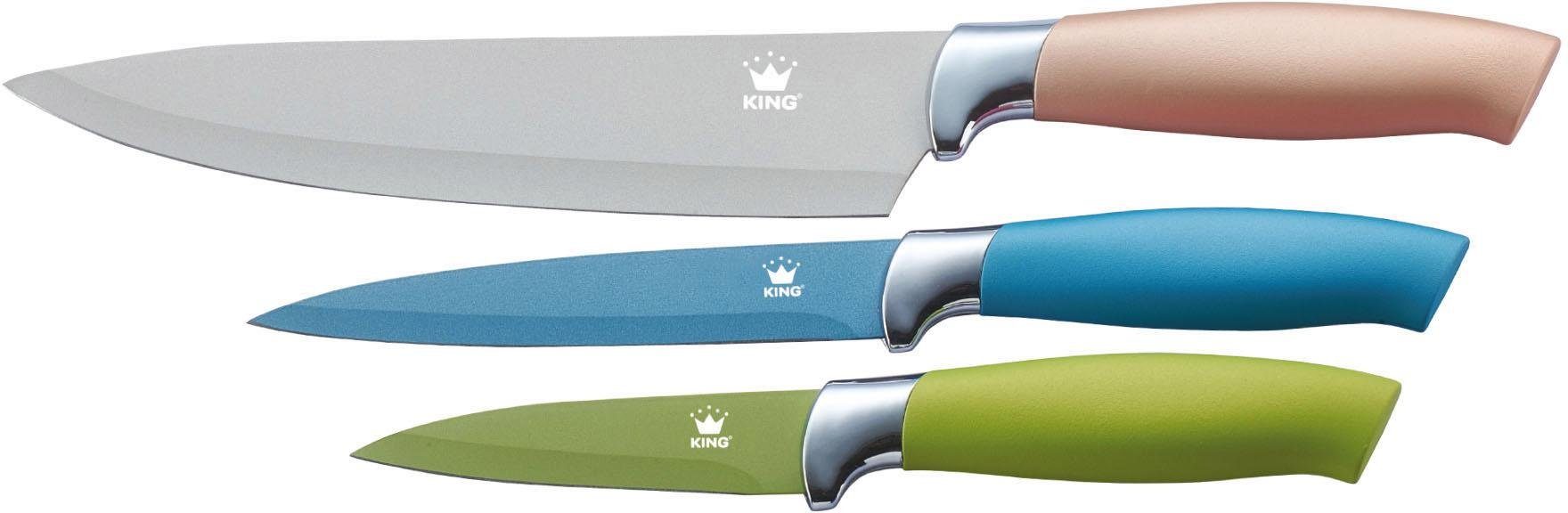 KING Messer-Set Metallic Design (Set, 3-tlg) | Messersets