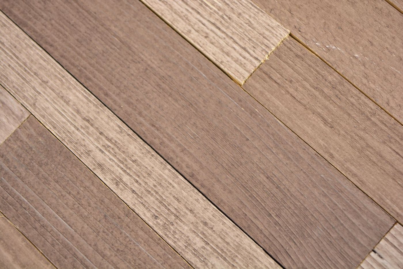 Thumbnail - Mosani Mosaikfliesen selbstklebende Echtholz Paneele Verbund beige braun HSC Holzwand