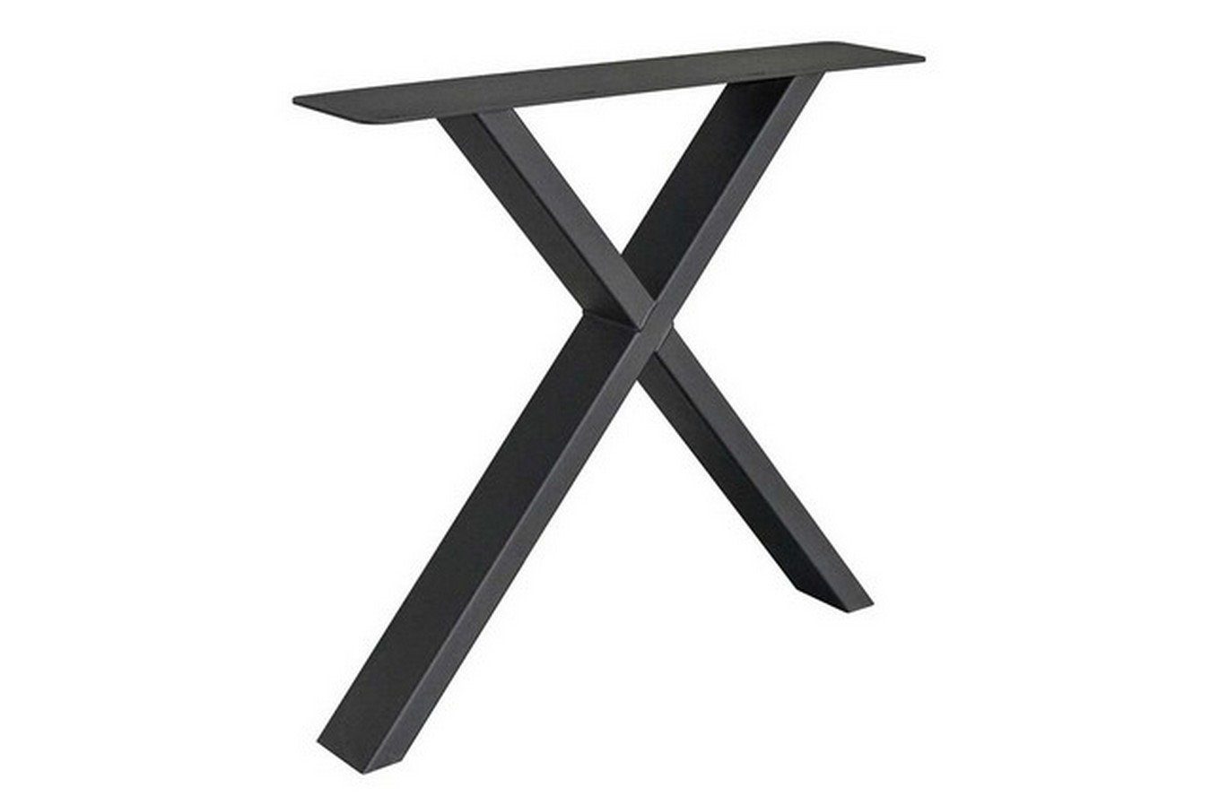 Metall 2er Tischhelden X Tischbein Tischgestell schwarz Set