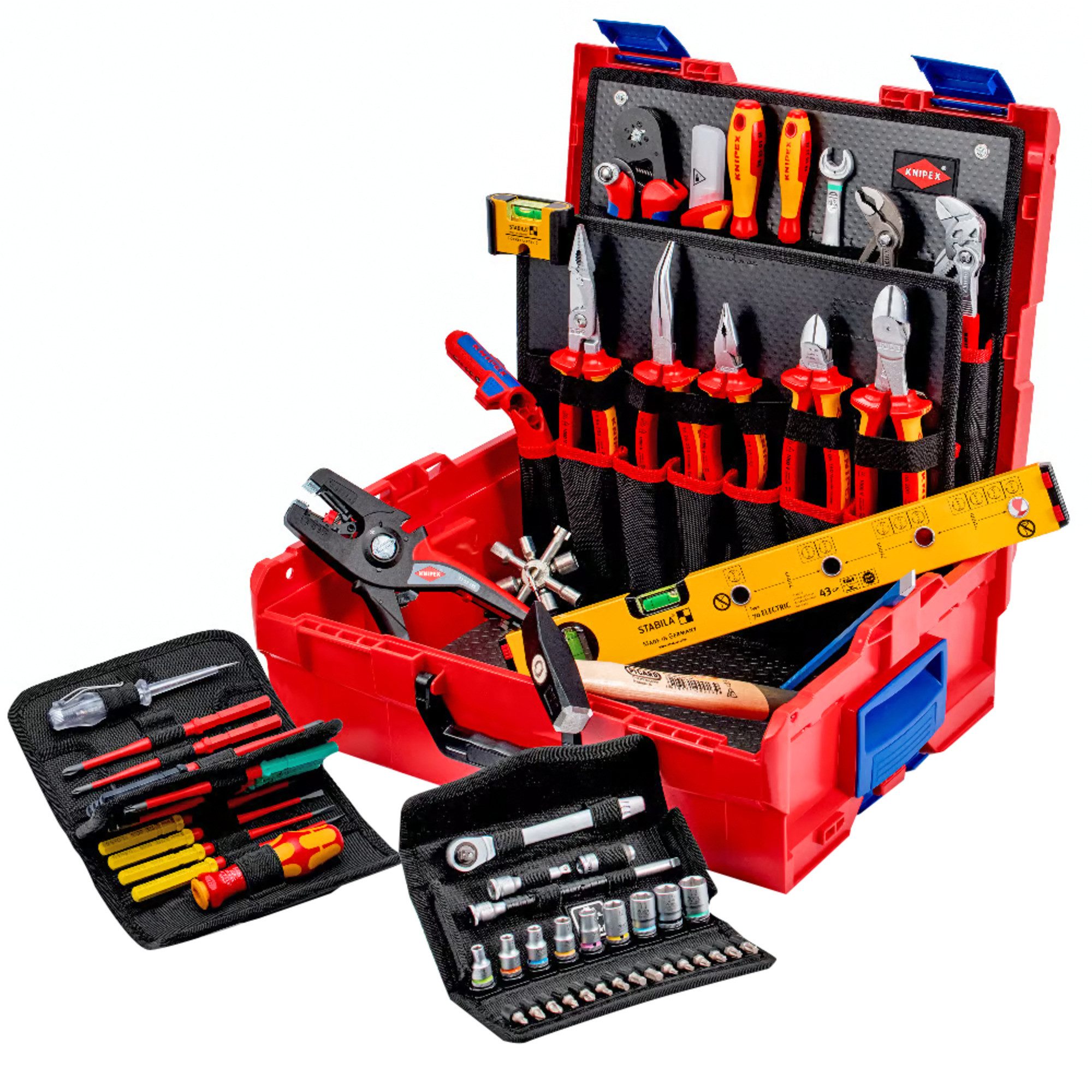 Knipex Werkzeugset KNIPEX L-BOXX Elektro, 63-teilig, Werkzeug-Set, (63-tlg)