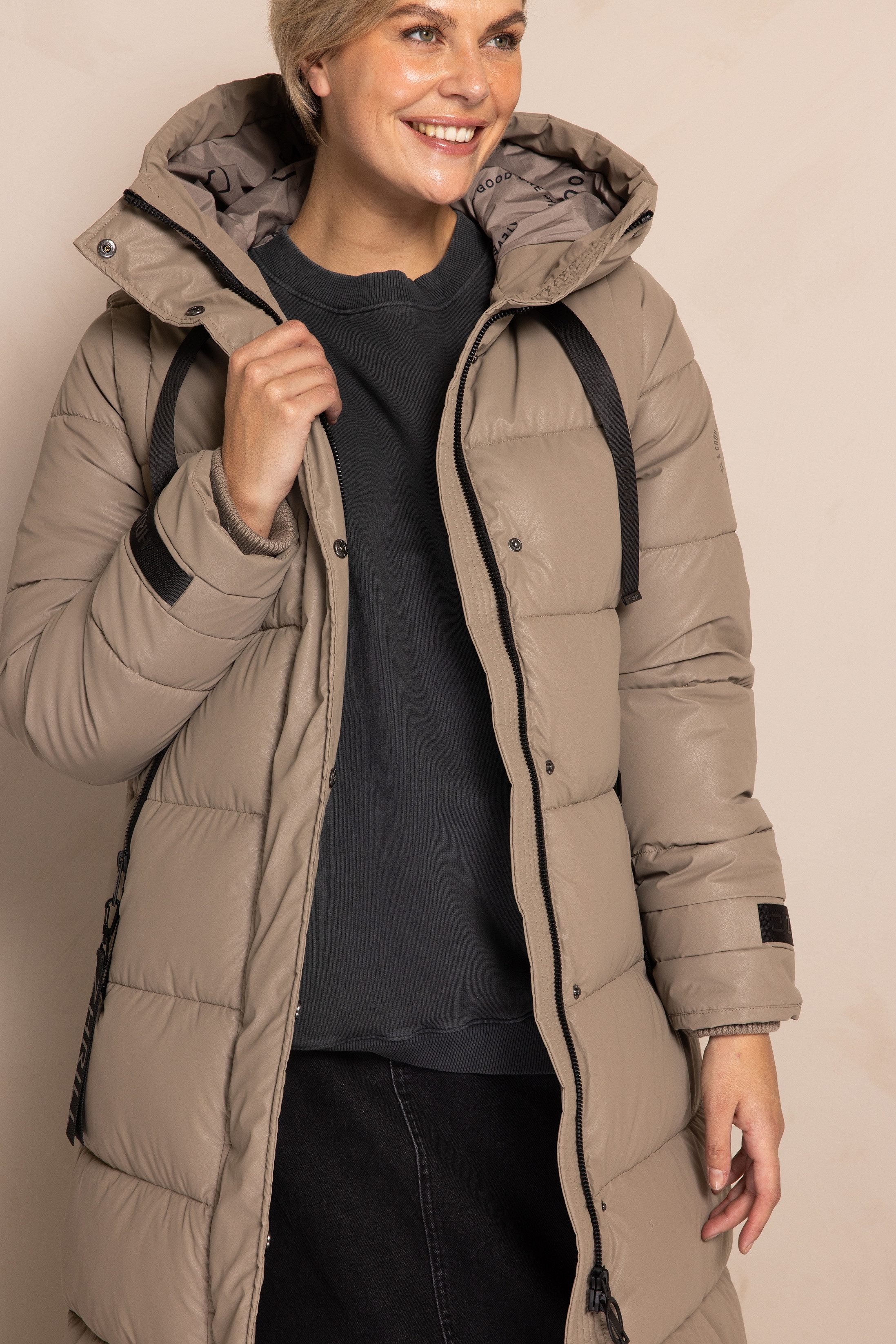 Zhrill Langjacke ZHISI MAX NEW gesteppt, mit Kapuze