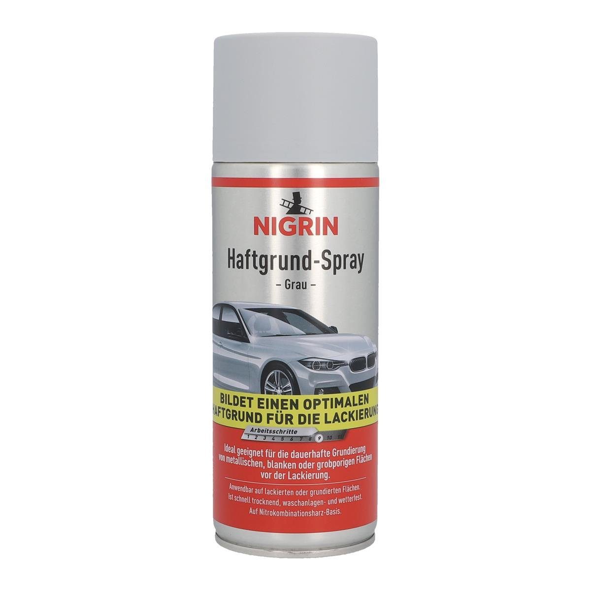 NIGRIN NIGRIN Haftgrund grau 400ml - Grundierung vor Lackierung (1er Pack) Auto-Reinigungsmittel