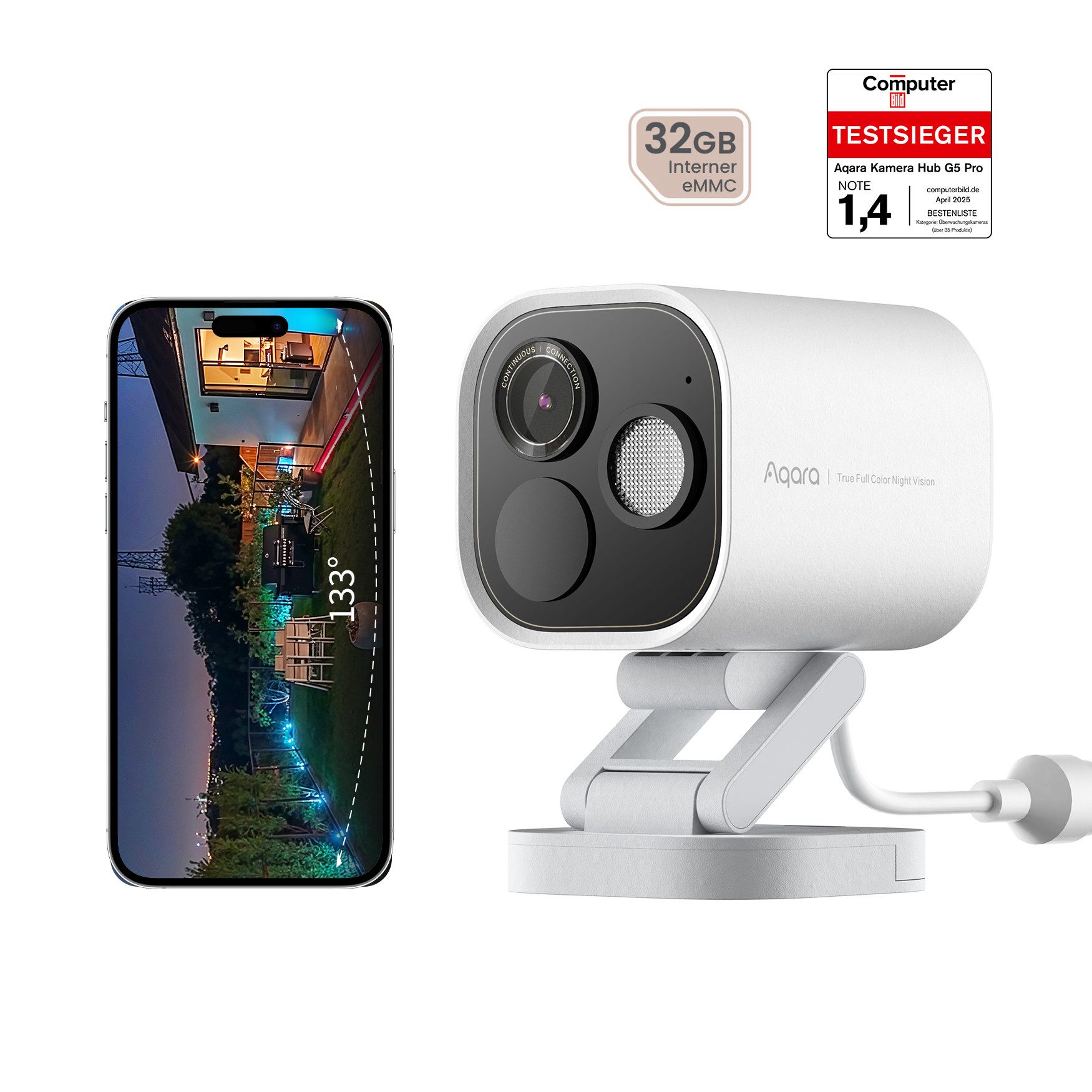 Überwachungskamera G5 Pro (PoE), 4MP Kamera-Hub