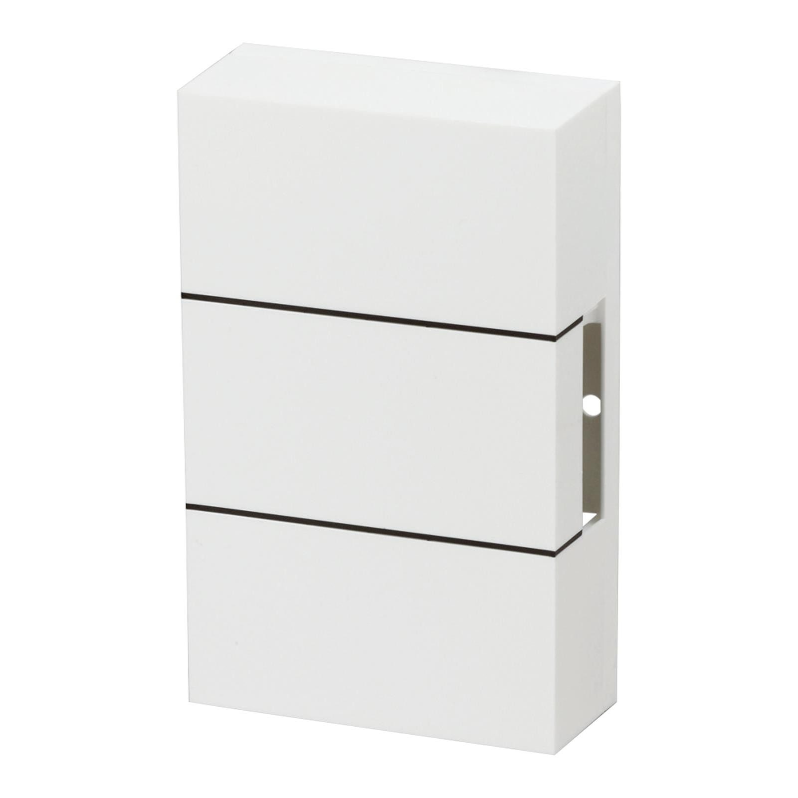 Heidemann Türklingel-Set Heidemann Zweiklang-Gong Ibis 8V reinweiß, 1 Empfänger, 2 Klingeltöne, (1-tlg), HX®-kompatibel, Starkes LED-Signal, 2 Melodien, 4 Lautstärkestufen