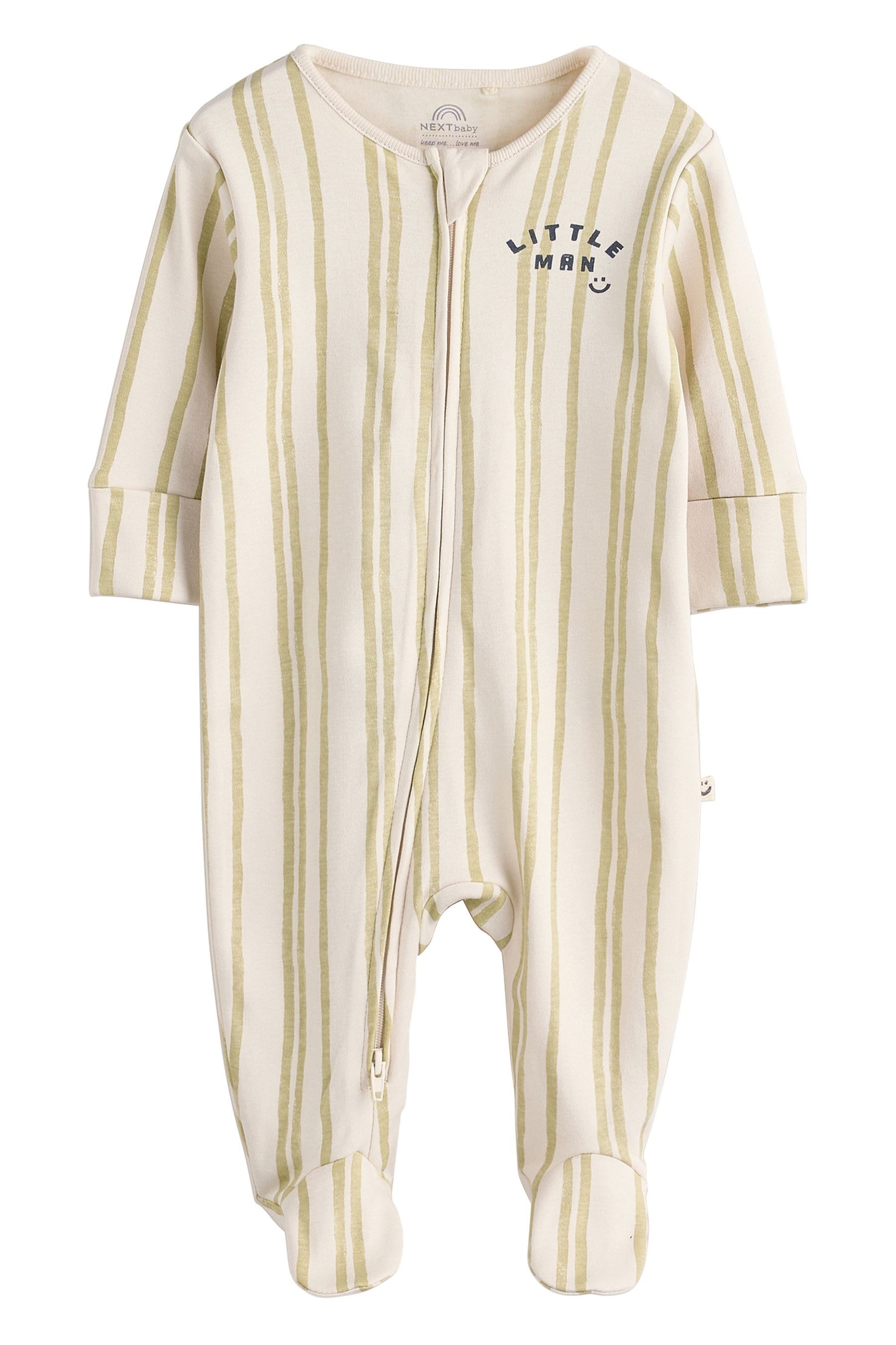 Next Schlafoverall Baby Schlafanzug aus 100 % Baumwolle, Little Man (1-tlg)
