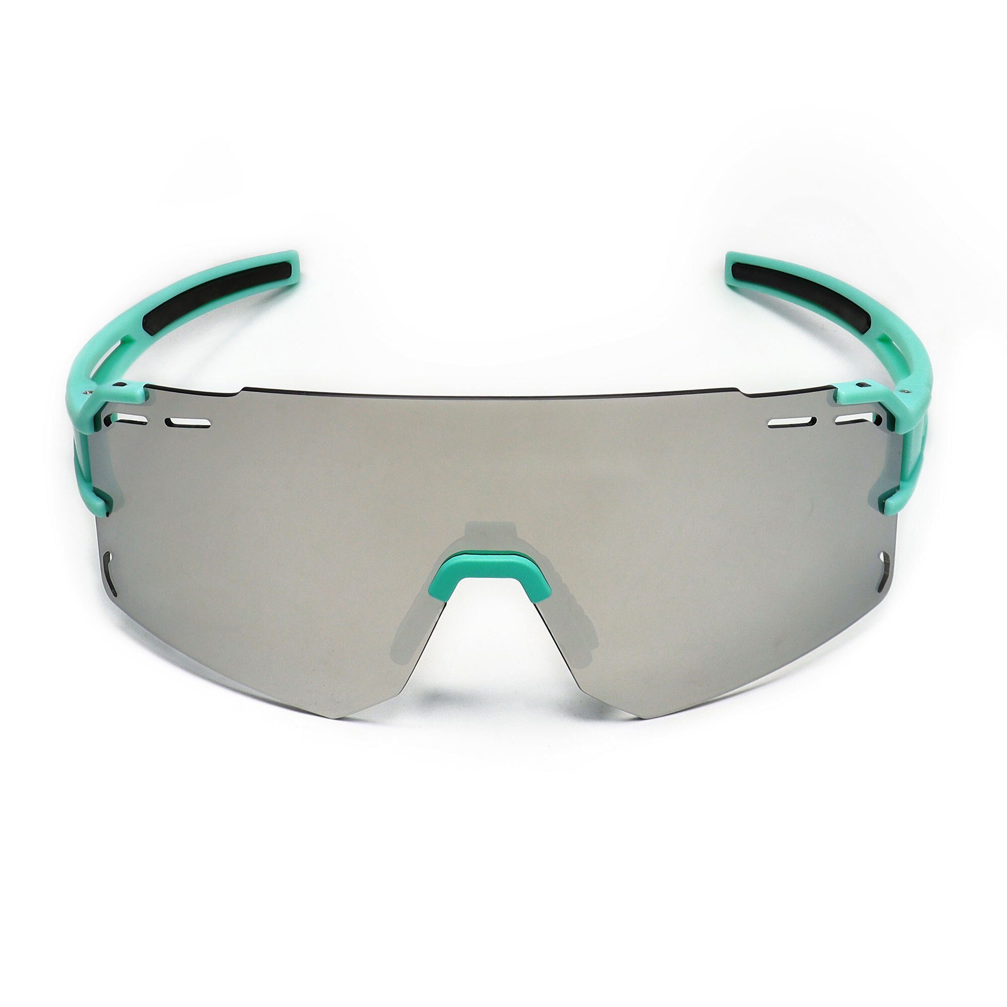 Sportbrille YEAZ grün silber grün, Sport-Sonnenbrille SUNCRUISE sport-sonnenbrille /