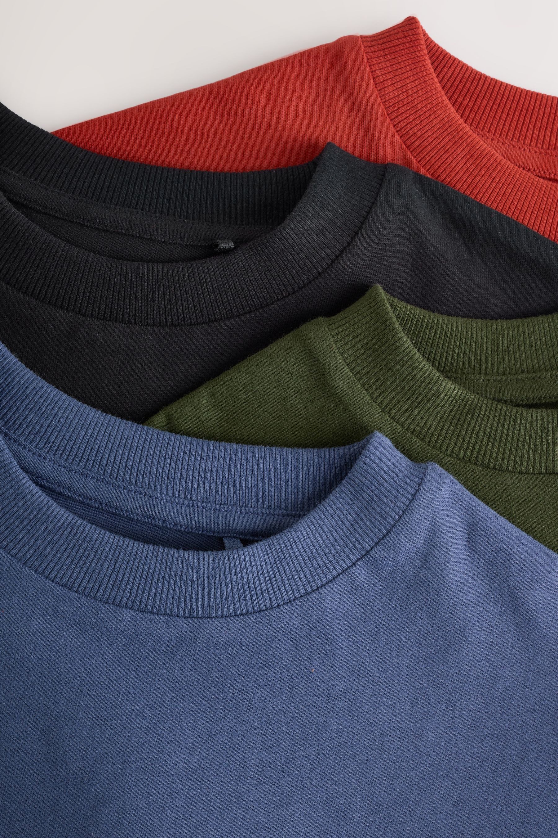 Next T-Shirt Relaxed Fit T-Shirts aus 100 % Baumwolle, 4er-Pack (4-tlg) – Bild 5 von 5