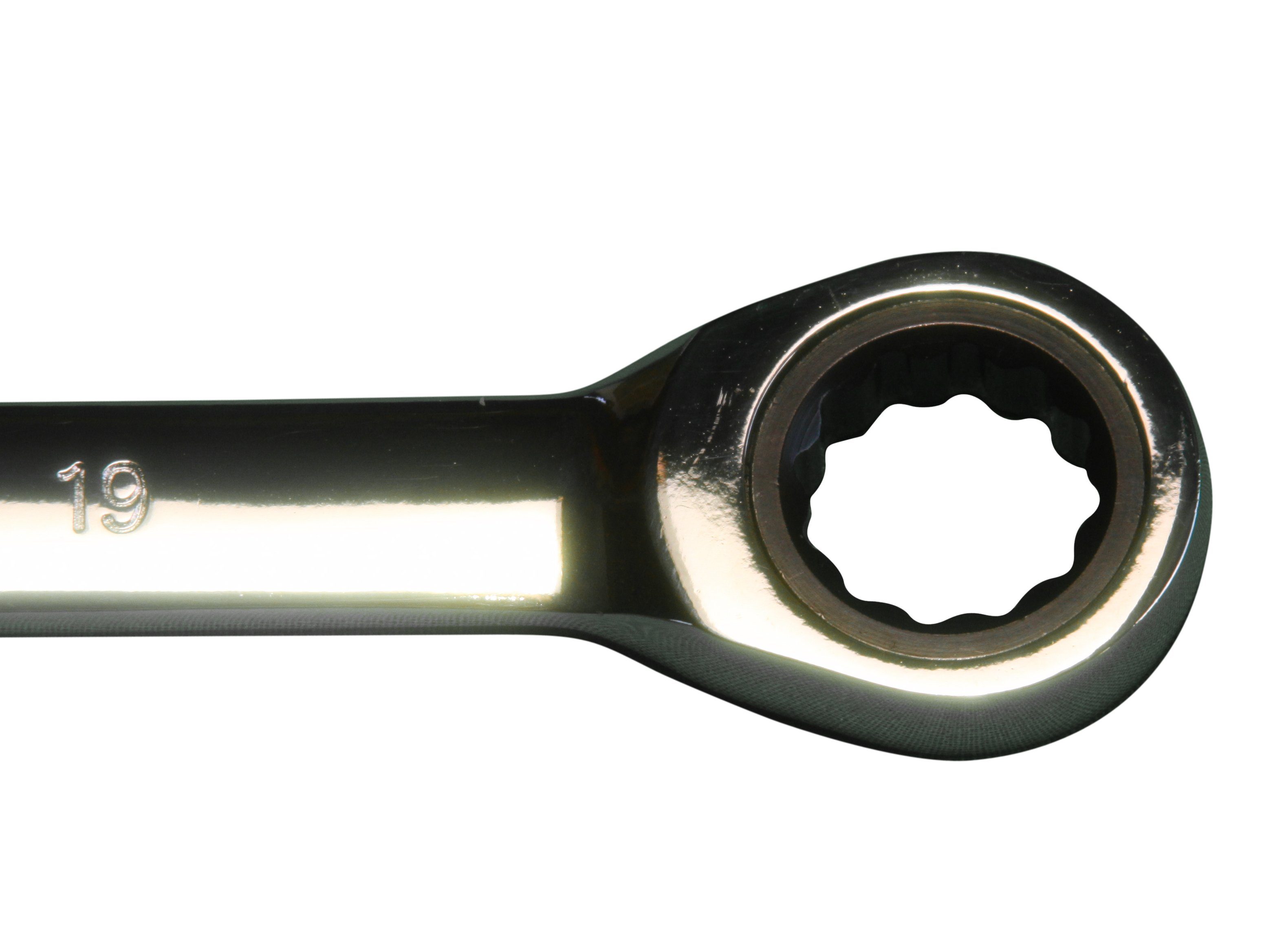 PeTools Ratschenringschlüssel 12tlg. Ratschenringschlüssel 8-19mm Ratschenschlüssel Ring Ratschen Schlüssel (12 St), Chrom-Vanadium-Stahl