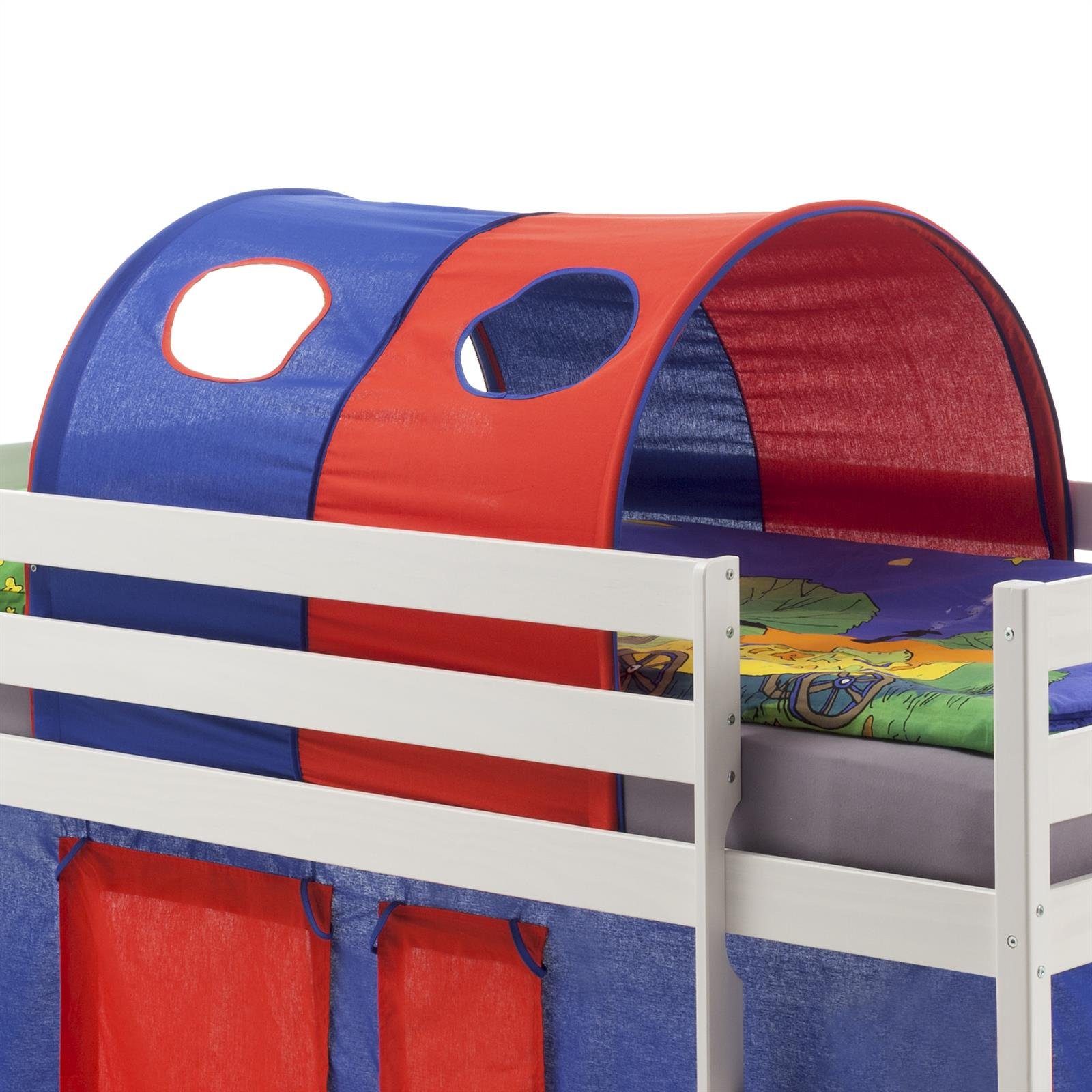 Vorhang MAX, IDIMEX, Bett Tunnel Spielzelt Bettzelt für Hochbett Rutschbett  Spielbett