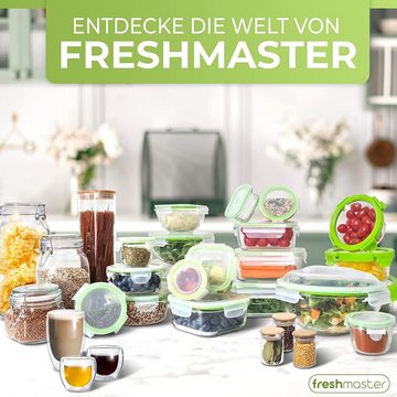 Fresh Master Frischhaltedose Frischhaltedosen Glas Vorratsdose Set, Borosilikatglas, (16-tlg)