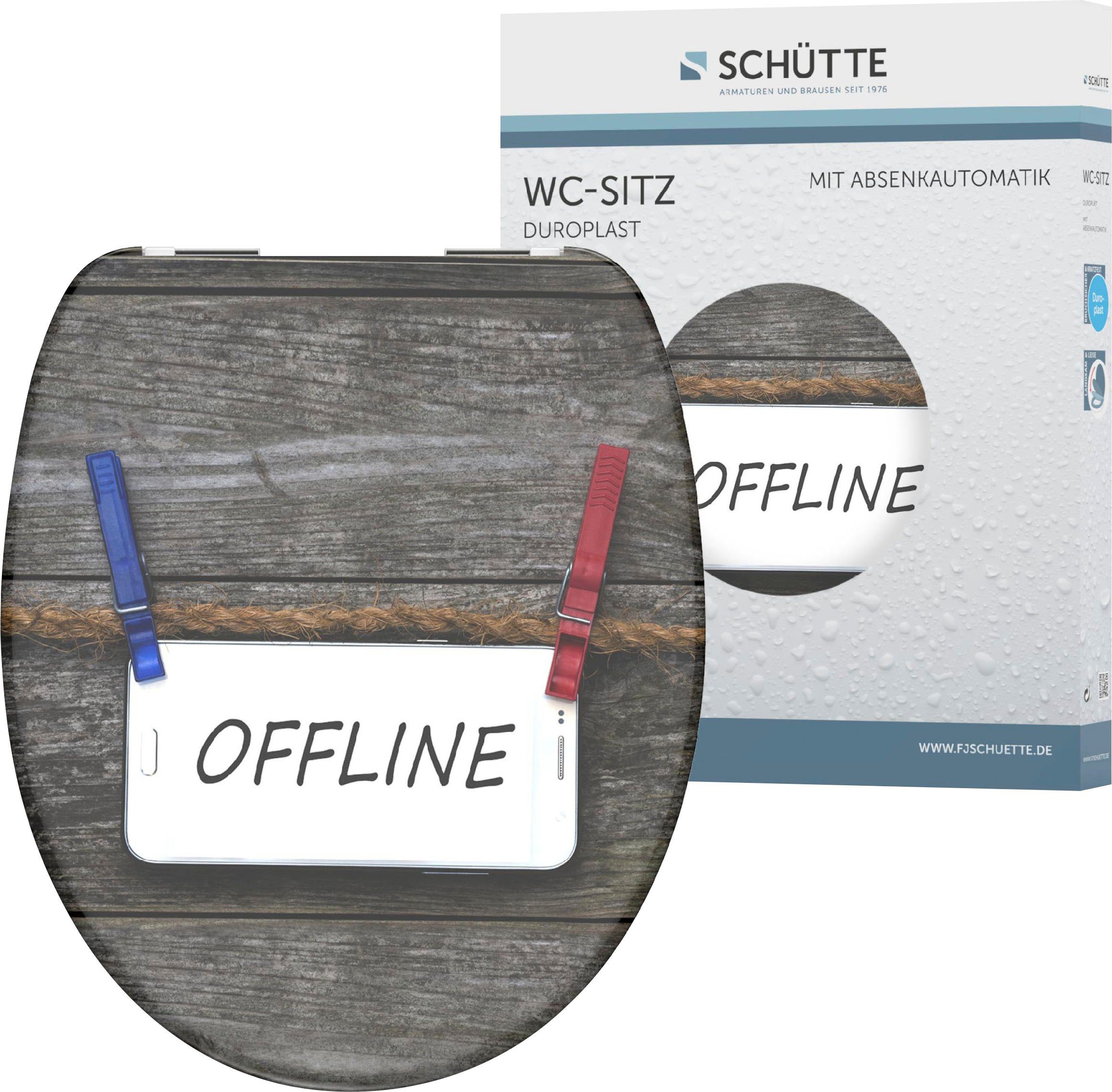 Schütte WC-Sitz Offline, Duroplast, mit Absenkautomatik günstig online kaufen