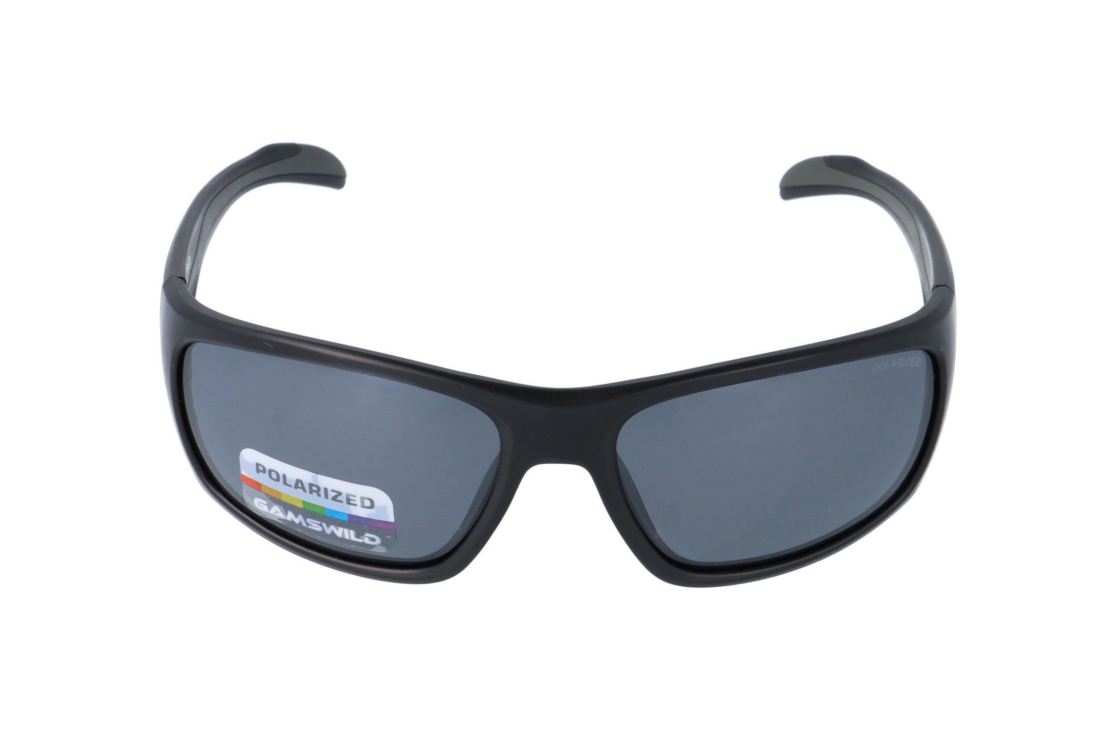Gamswild Sonnenbrille UV400 Sonnenbrille Fahrradbrille extra breite Bügel Damen Herren Modell WS4035 in schwarz, blau, grau-türkis