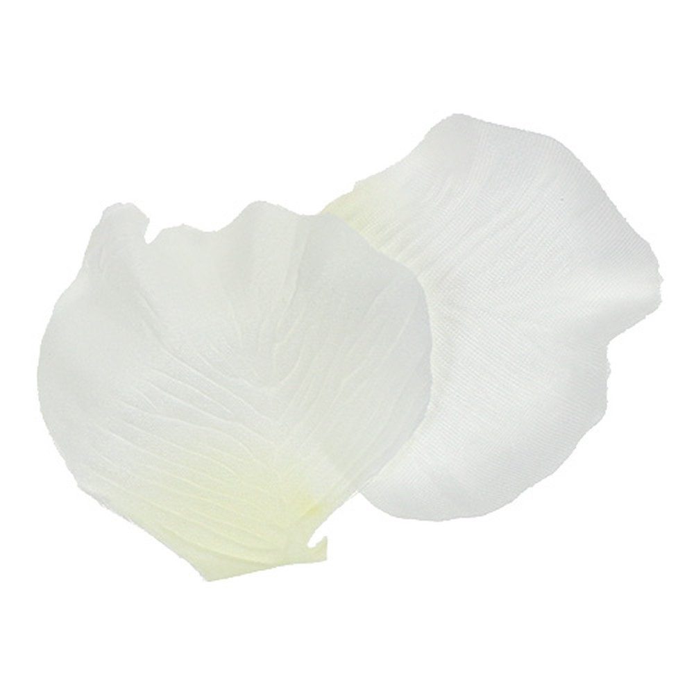 Kunstblume Creme Rosenblätter Deko Hochzeit Künstlich 75 Stück, Florists Products, Höhe 5.5 cm