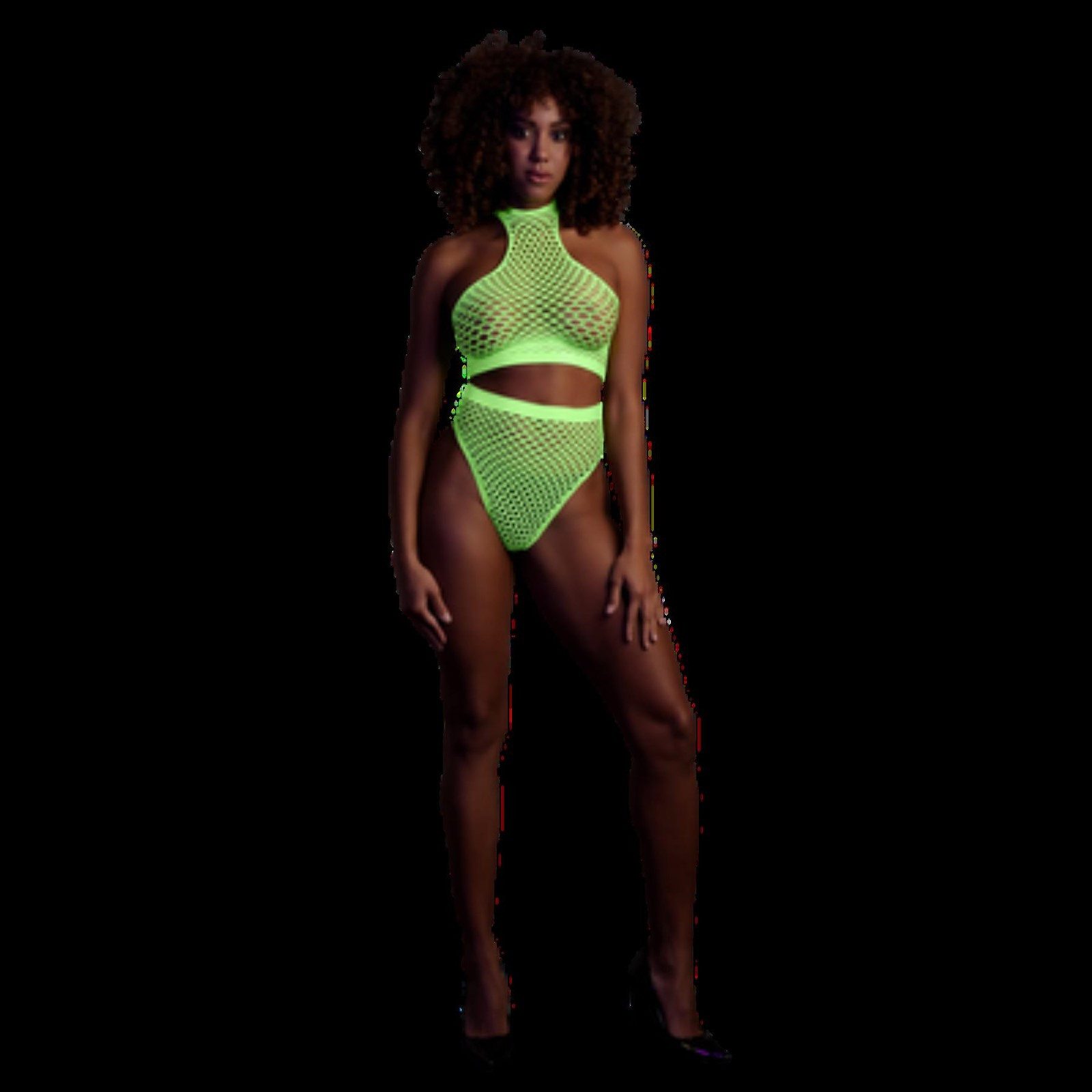 Ouch! Set: Neckholder-BH Ouch! by Shots - Turtle Neck and High Waist Slip