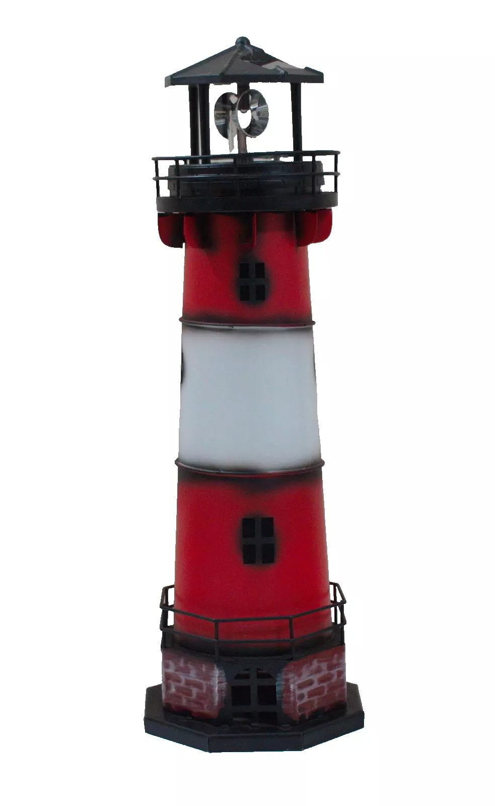 Kaufhaus le petit Dekofigur Deko Leuchtturm Metall Maritim Garten Figur Skulptur Objekt Turm, Dekofigur Dekoskulptur Dekoobjekt Maritimfigur aus Metall