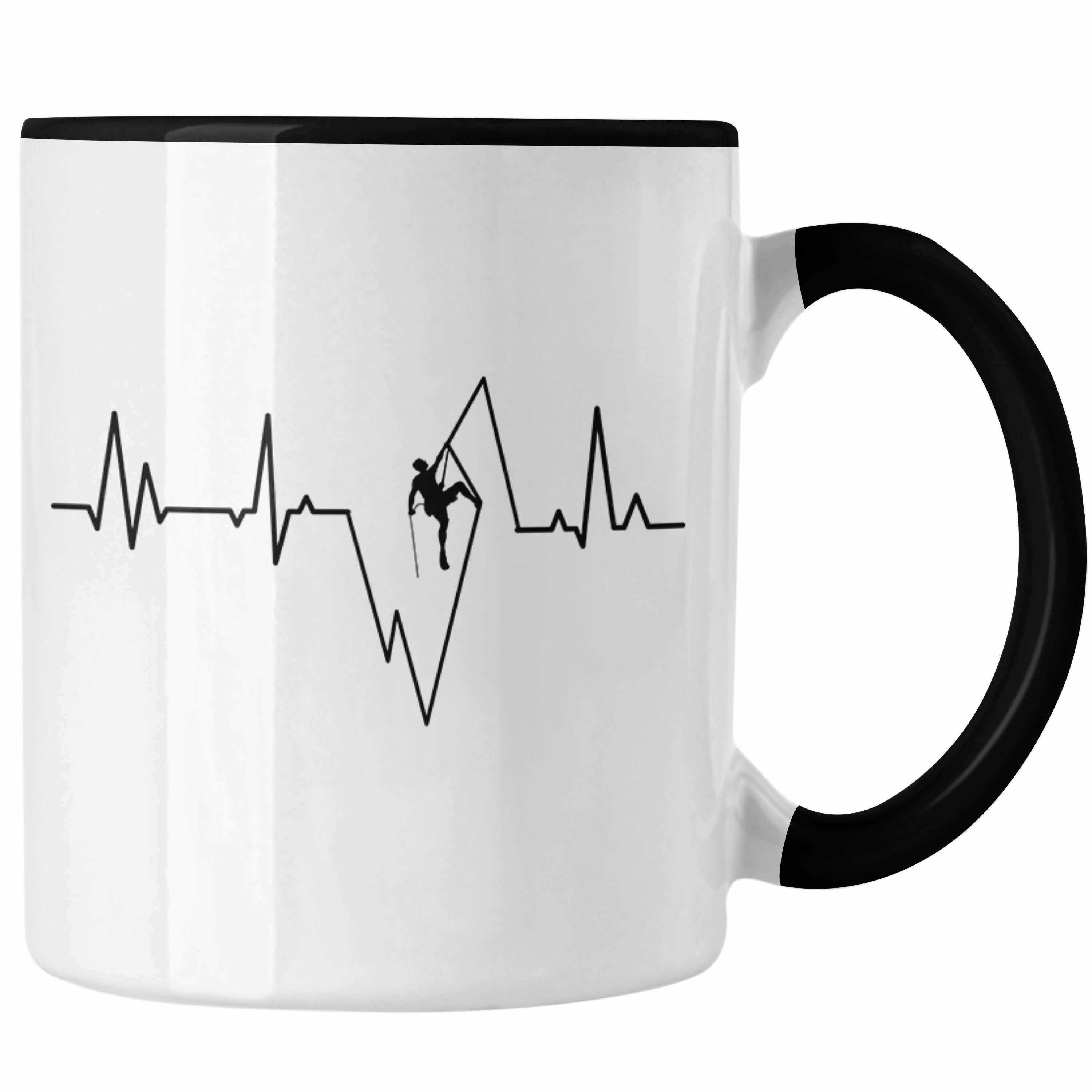 Trendation Tasse Trendation - Klettern Tasse Geschenk Outdoor Klettern Geschenkidee für