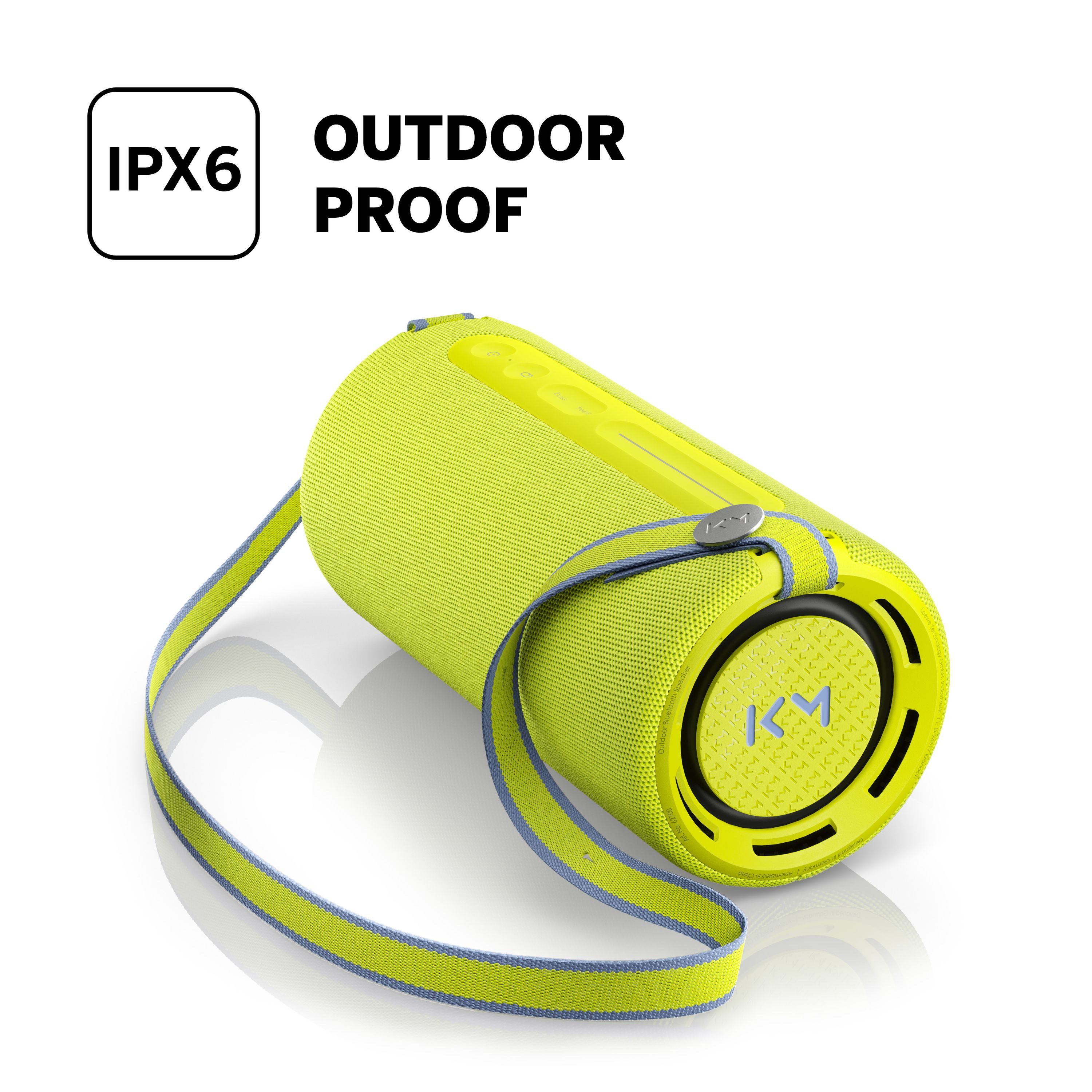 Loewe We. HEAR pro neon. Bluetooth-Speaker (Bluetooth, 100 W, Limited Edition in Kooperation mit Kylian Mbapp)