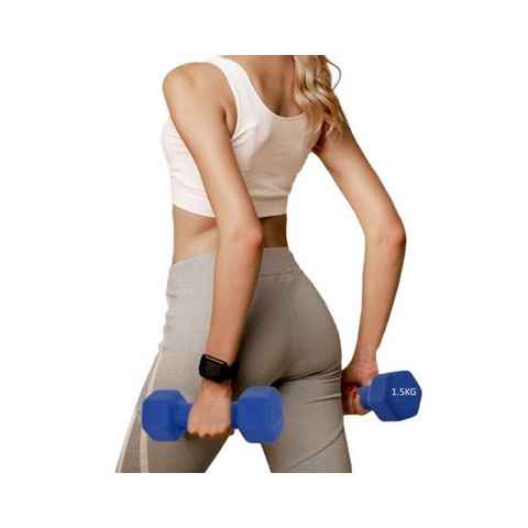 BAYLI Kurzhantel 1,5 kg Neopren Kurzhantel für Damen Gymnastik - Pilates -Yoga Hantel