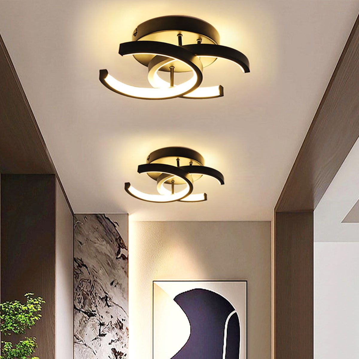 oyajia Deckenleuchte Modern LED Deckenleuchte,12W 1200lm günstig online kaufen