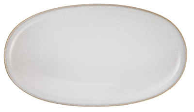 ASA SELECTION Servierplatte SAISONS Platte oval sand 28,5 x 16 cm, Steinzeug, (Platte)