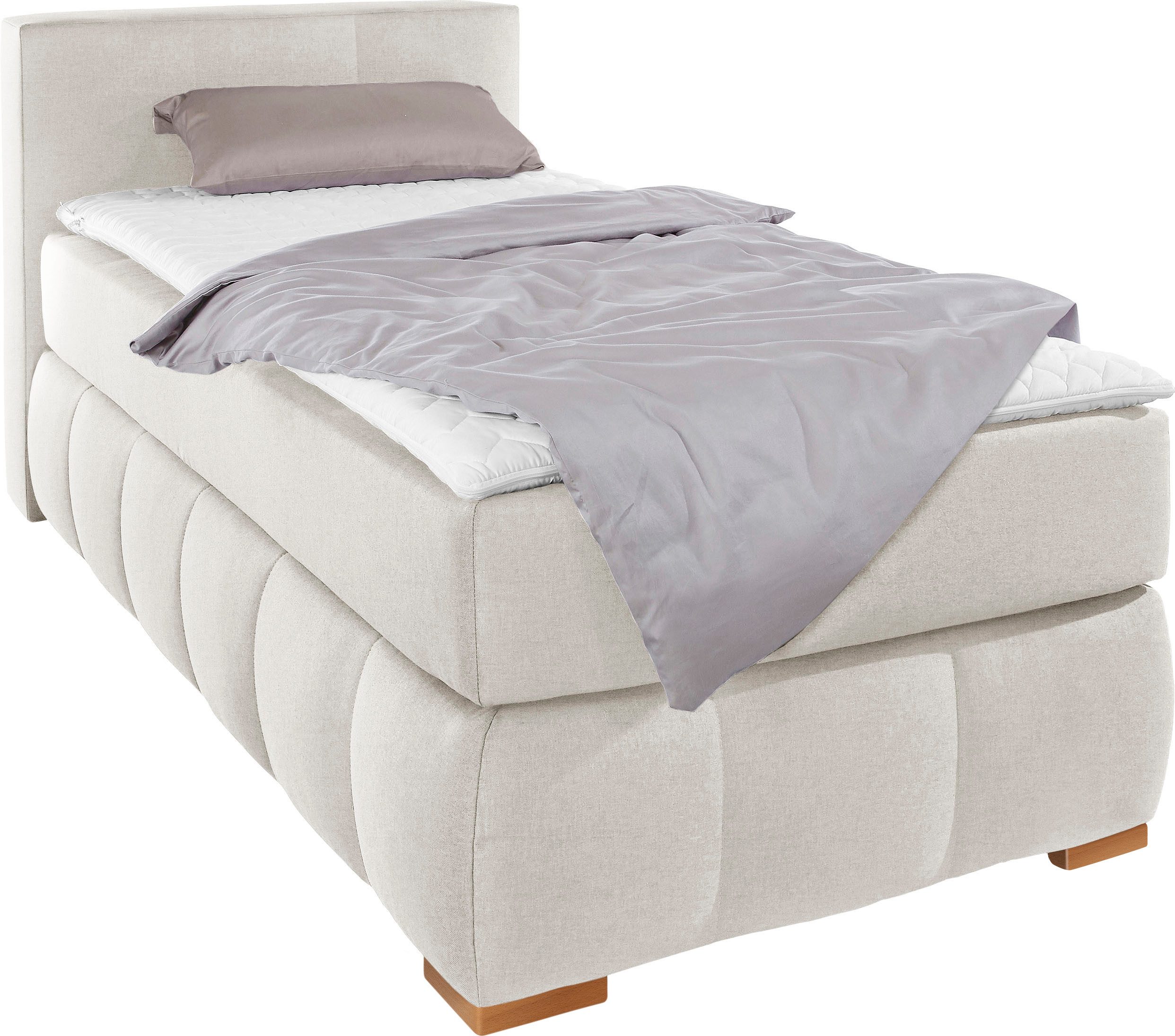 Home affaire Boxspringbett Chelles, inkl. Kaltschaumtopper, in 5 Breiten und 3 Matratzenarten
