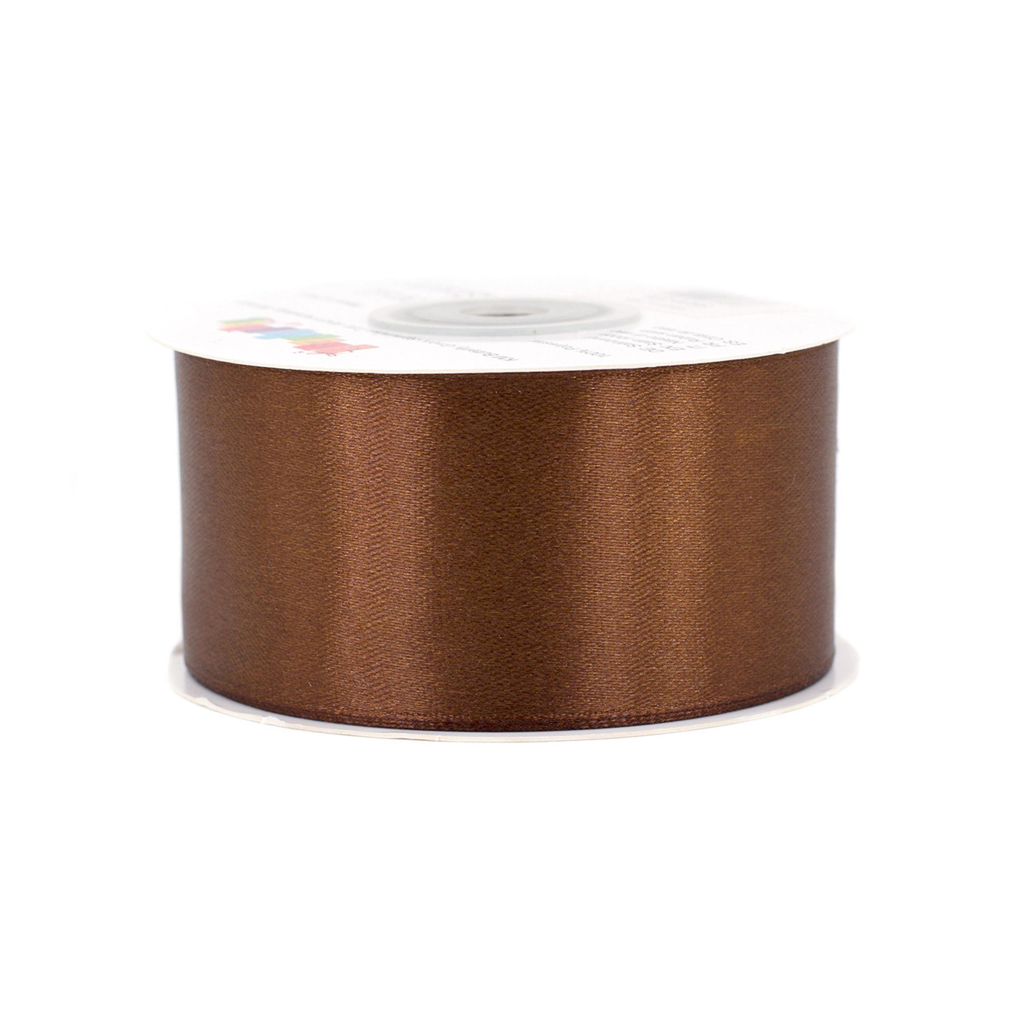 Creativery Satinband, Satinband 38mm x 25m Rolle Braun
