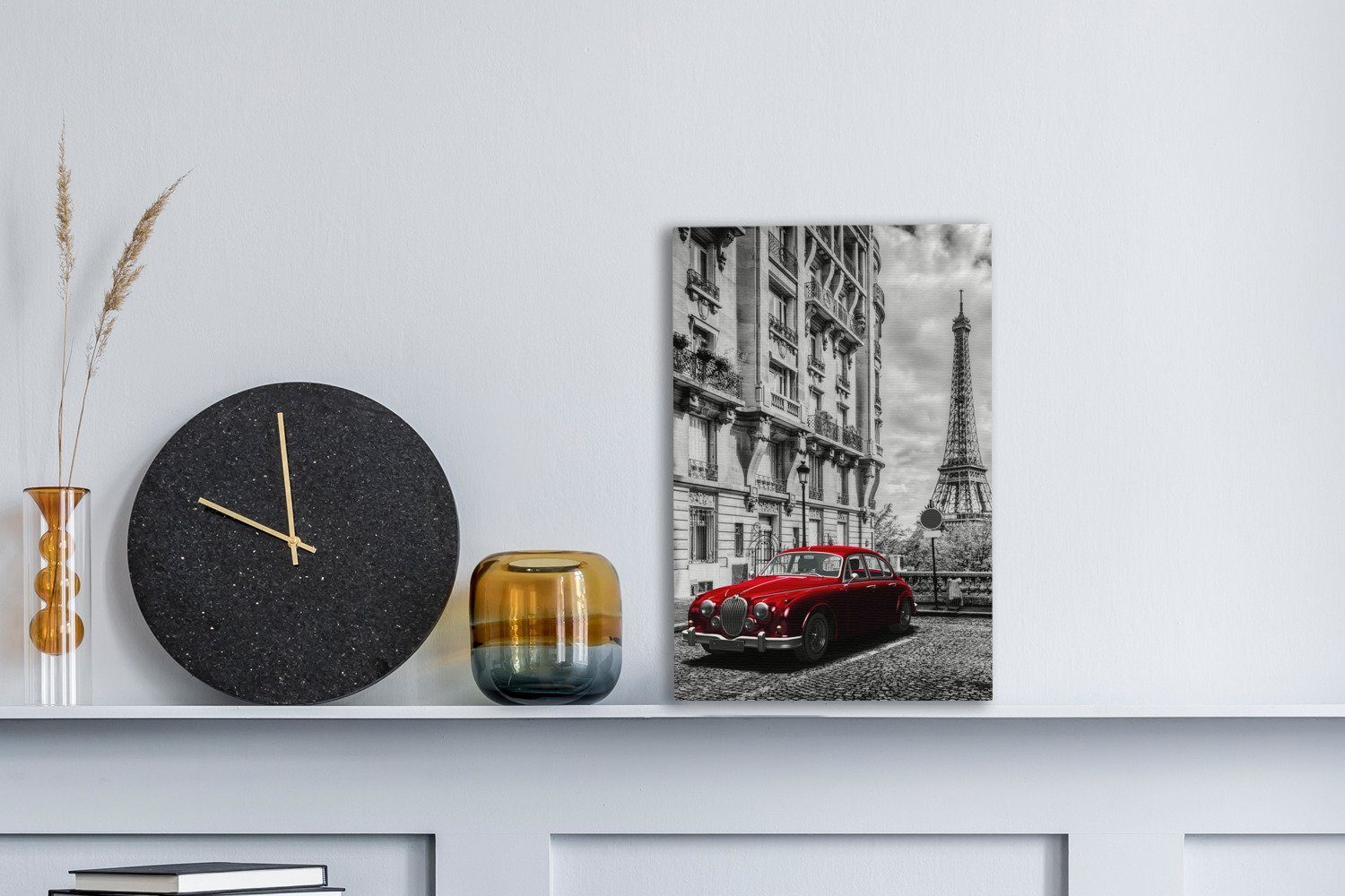 OneMillionCanvasses® Leinwandbild Eiffelturm - Schwarz - günstig online kaufen