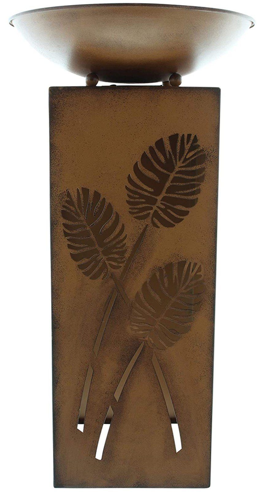 Rostikal Windlicht Aus Metall – 20 Cm Hoch, Blumenmuster, Wetterfest, Für Garten, Terrasse & Wohnung