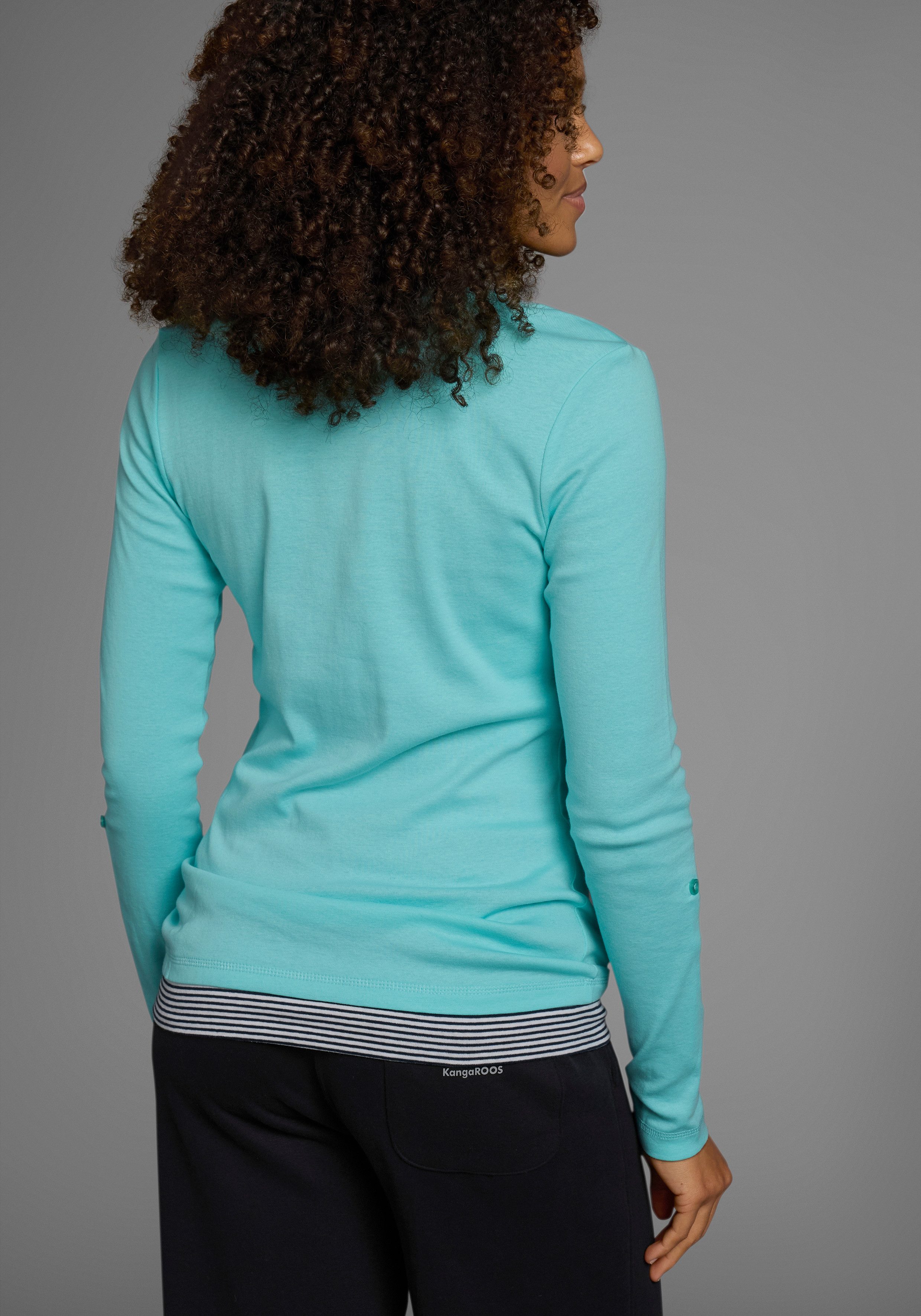 KangaROOS 2-in-1-Shirt Langarm, sehr figurbetont