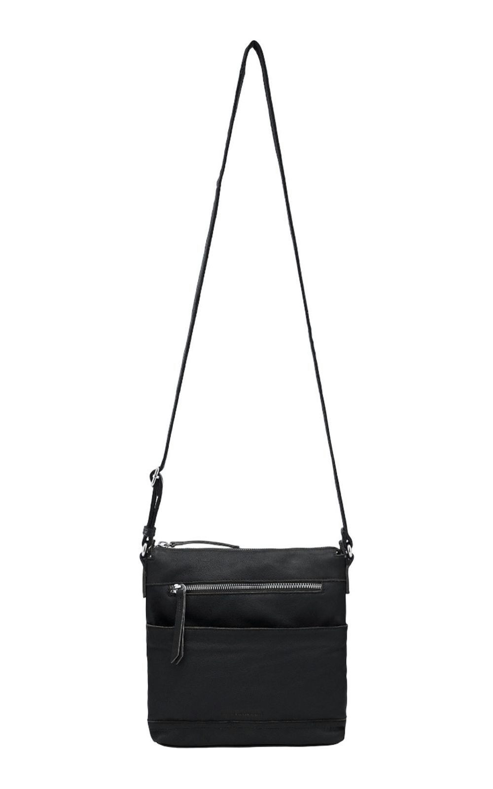 FREDsBRUDER Umhängetasche Crossbag With Zip-Pockets, aus echtem Leder