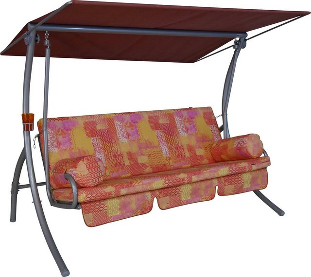 ANGERER FREIZEITMÖBEL Hollywoodschaukel Dream California, 3-Sitzer, orange